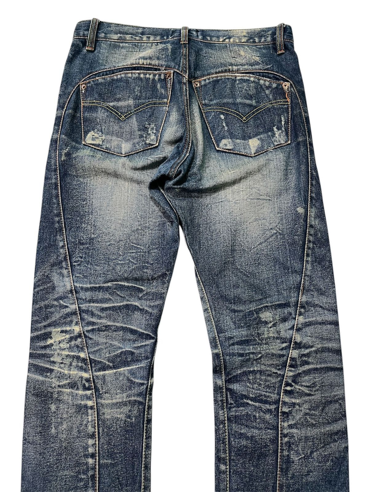 The Real McCoy's Mr.Mccoy Distressed Flare Denim Size US 30 / EU 46 - 4 Thumbnail