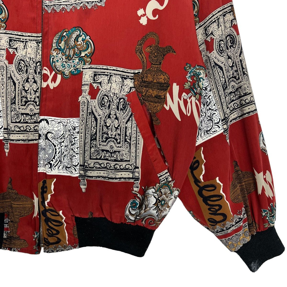 Japanese Brand 🔥 VINTAGE JAPANESE AKIYA BAROQUE BOMBER JACKET RARE DESIGN Size US M / EU 48-50 / 2 - 6 Thumbnail
