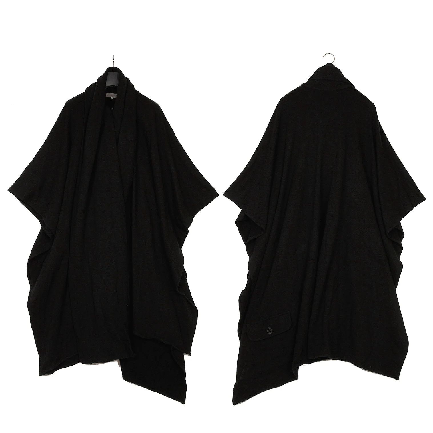 Yohji Yamamoto Yohji Yamamoto Cotton Sweat Mant Coat Black 3 Size US L / EU 52-54 / 3 - 1 Thumbnail