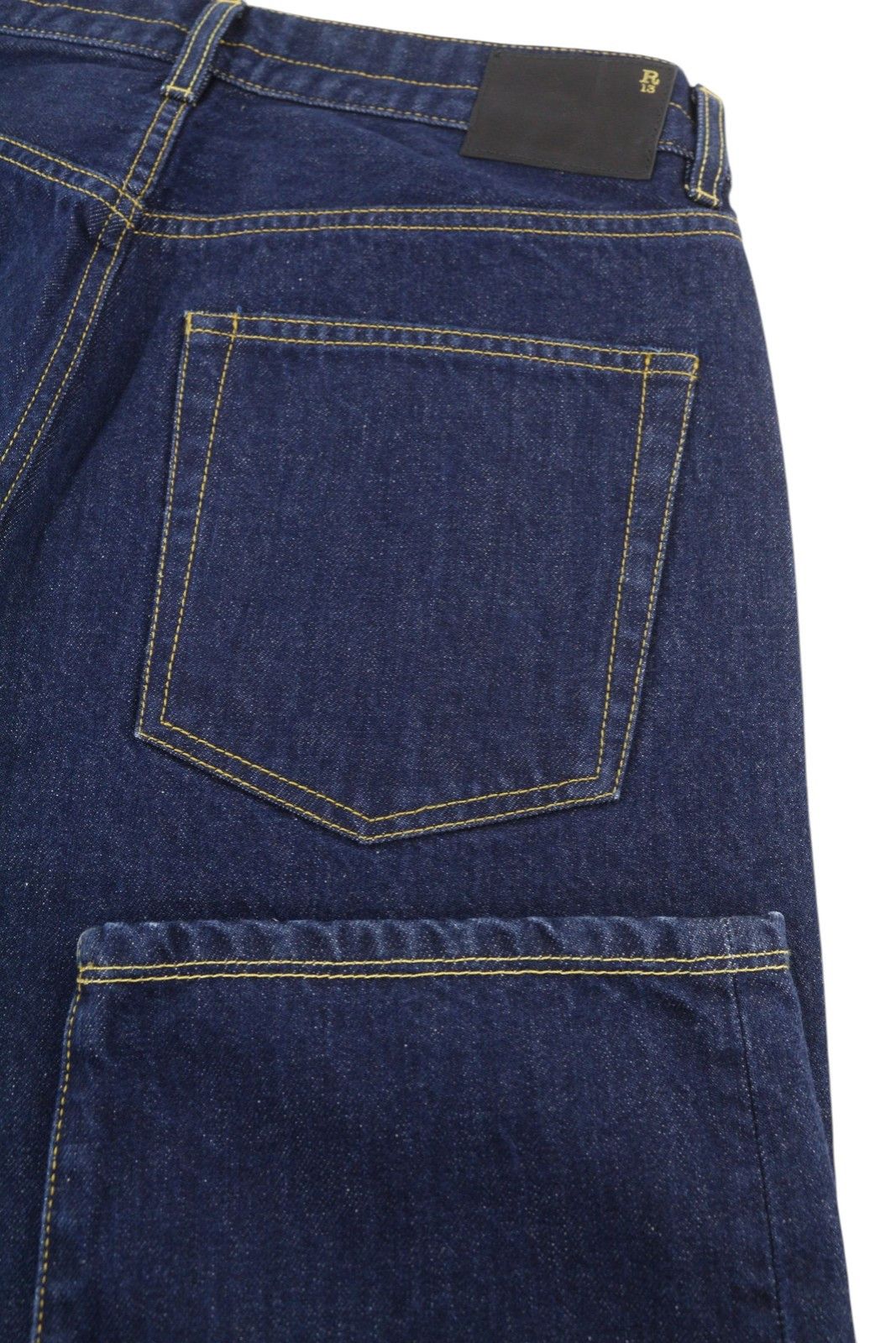 R13 DOUBLE POCKET BOYFRIEND 27 Riley Indigo Ankle 85794 Size 27" / US 4 / IT 40 - 5 Thumbnail