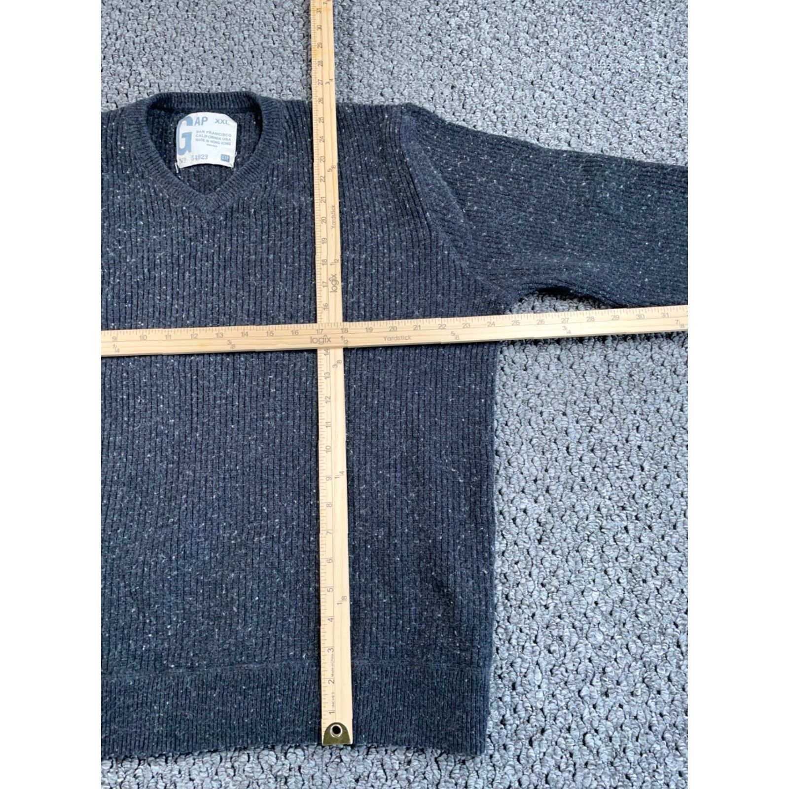 Gap Gap Heavyweight Knit Sweater 2XL Dark Gray Casual Pullover Men Size US XXL / EU 58 / 5 - 6 Thumbnail