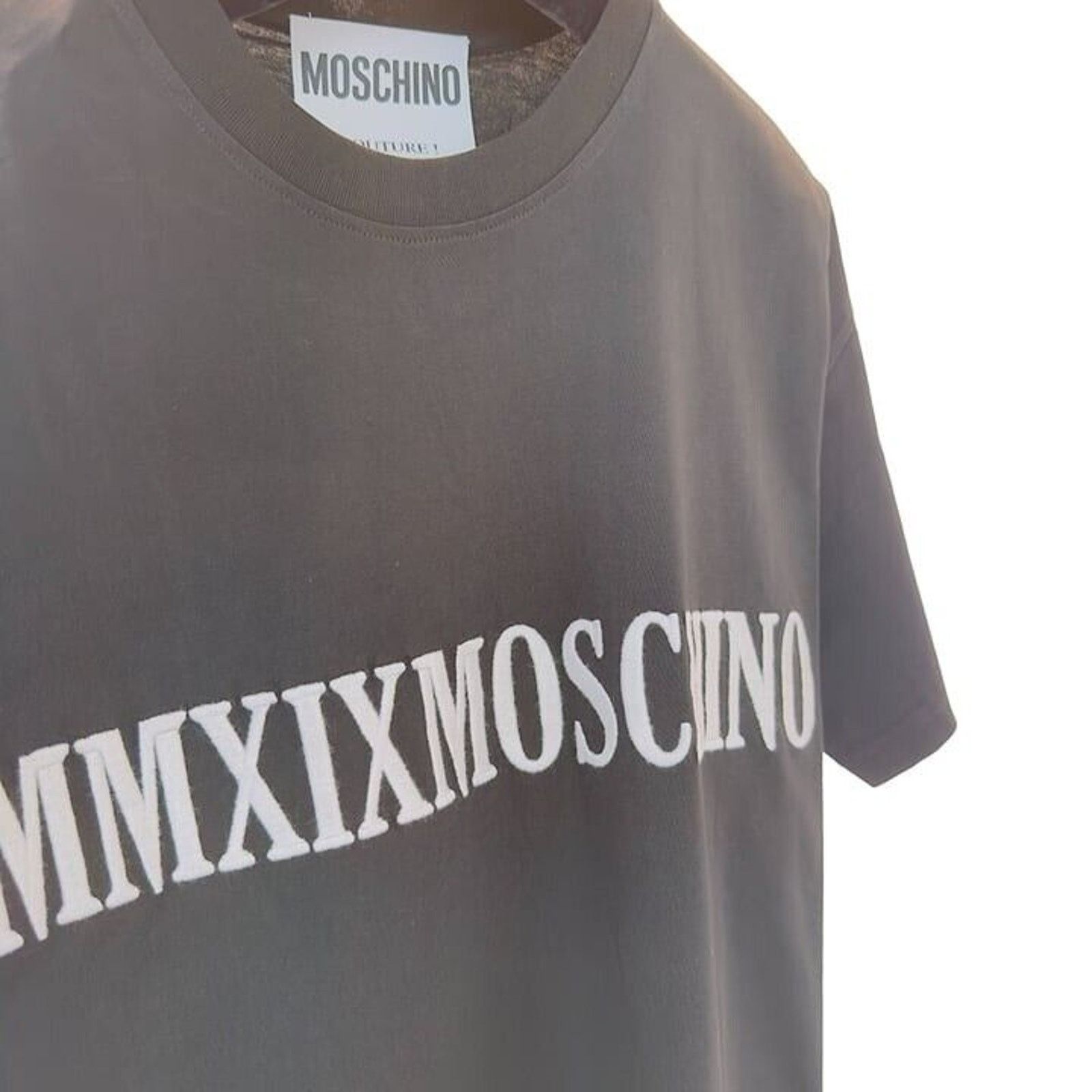 Moschino Moschino MMXIX Black Logo Long T shirt Size XS / US 0-2 / IT 36-38 - 3 Thumbnail
