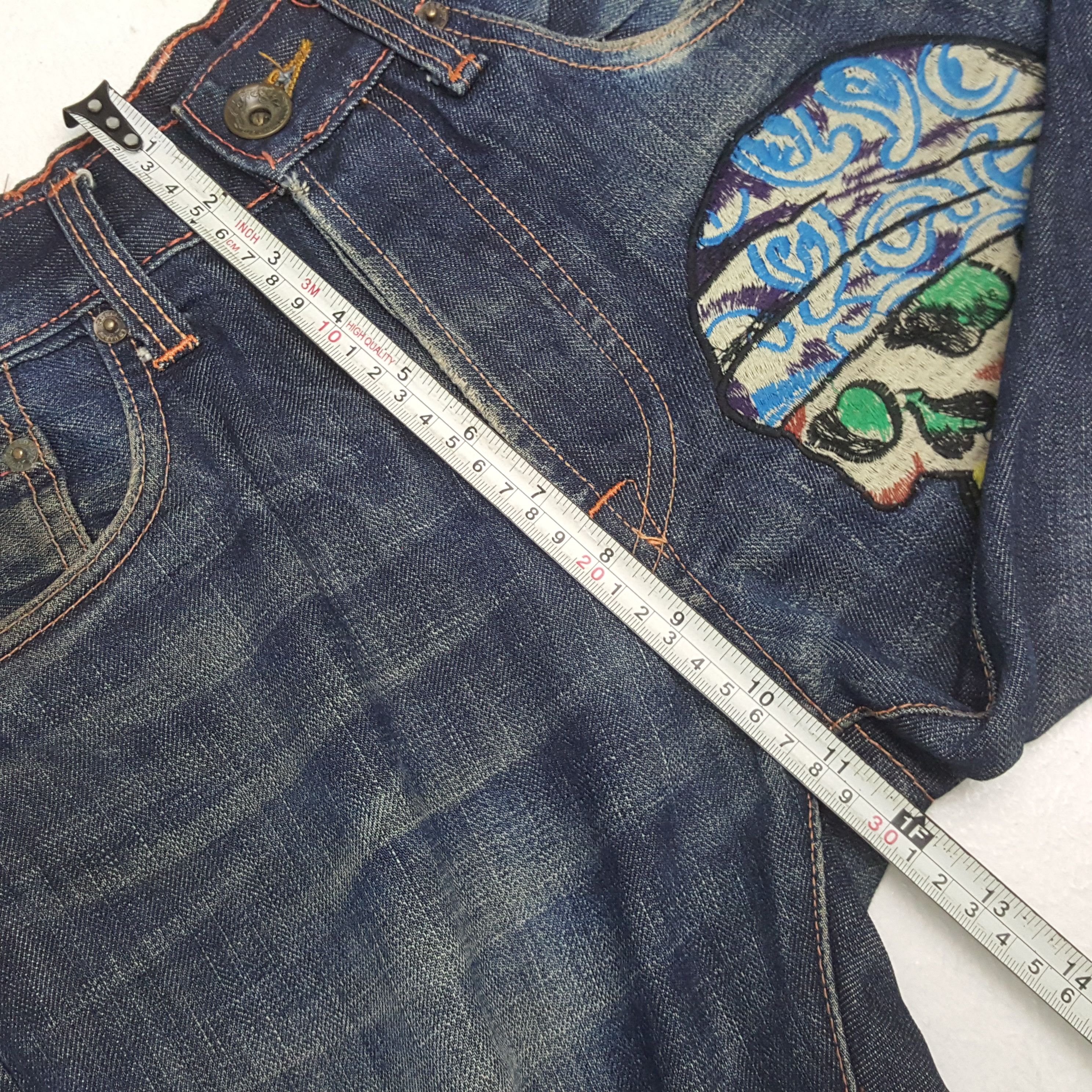 Christian Audigier × Ed Hardy × Vintage Vintage ED HARDY Christian Audigier Designer Jeans c280n23 Size US 30 / EU 46 - 11 Thumbnail