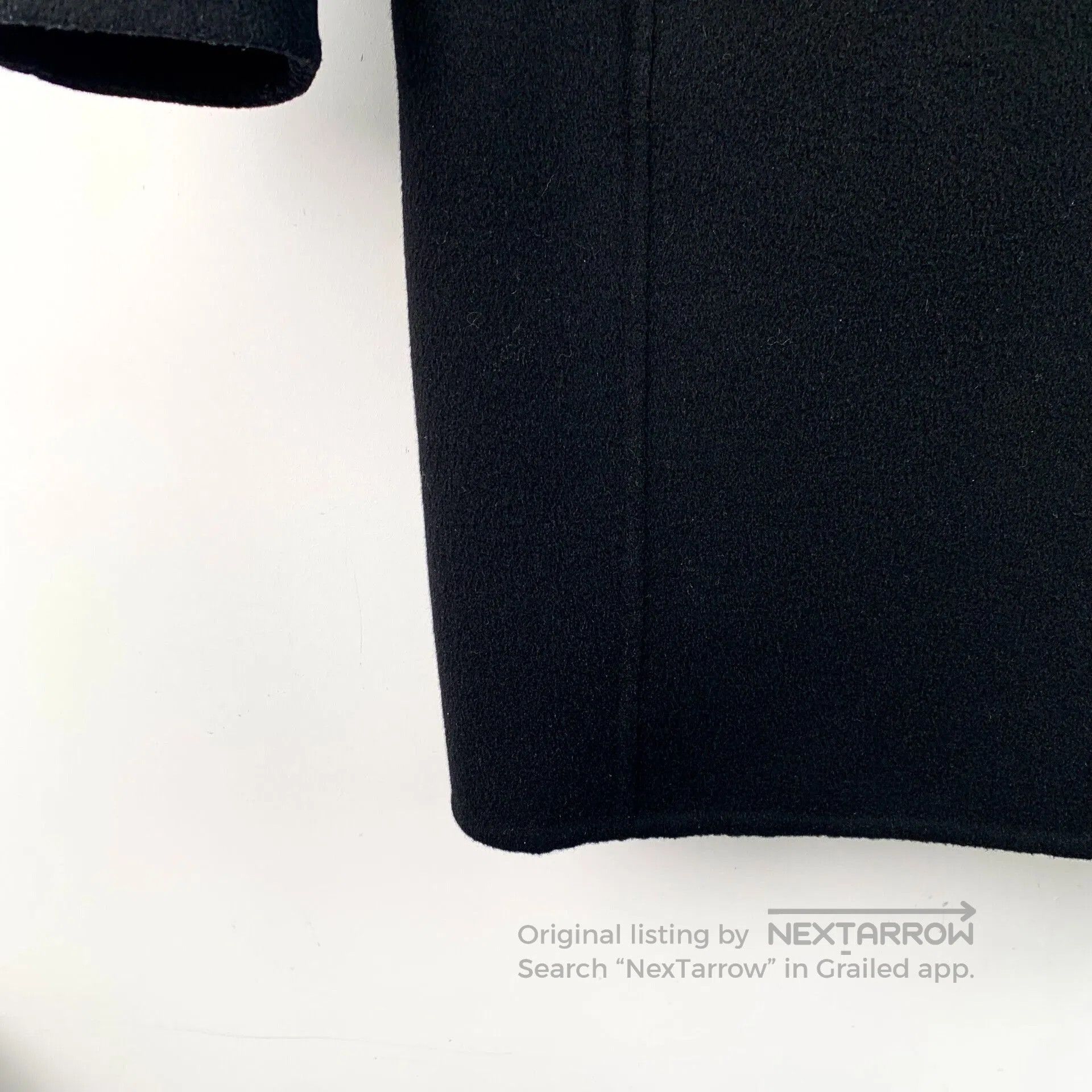 Acne Studios Acne Studios Black Wool Lapel Coat. Size XXS / US 00 / IT 34 - 4 Thumbnail
