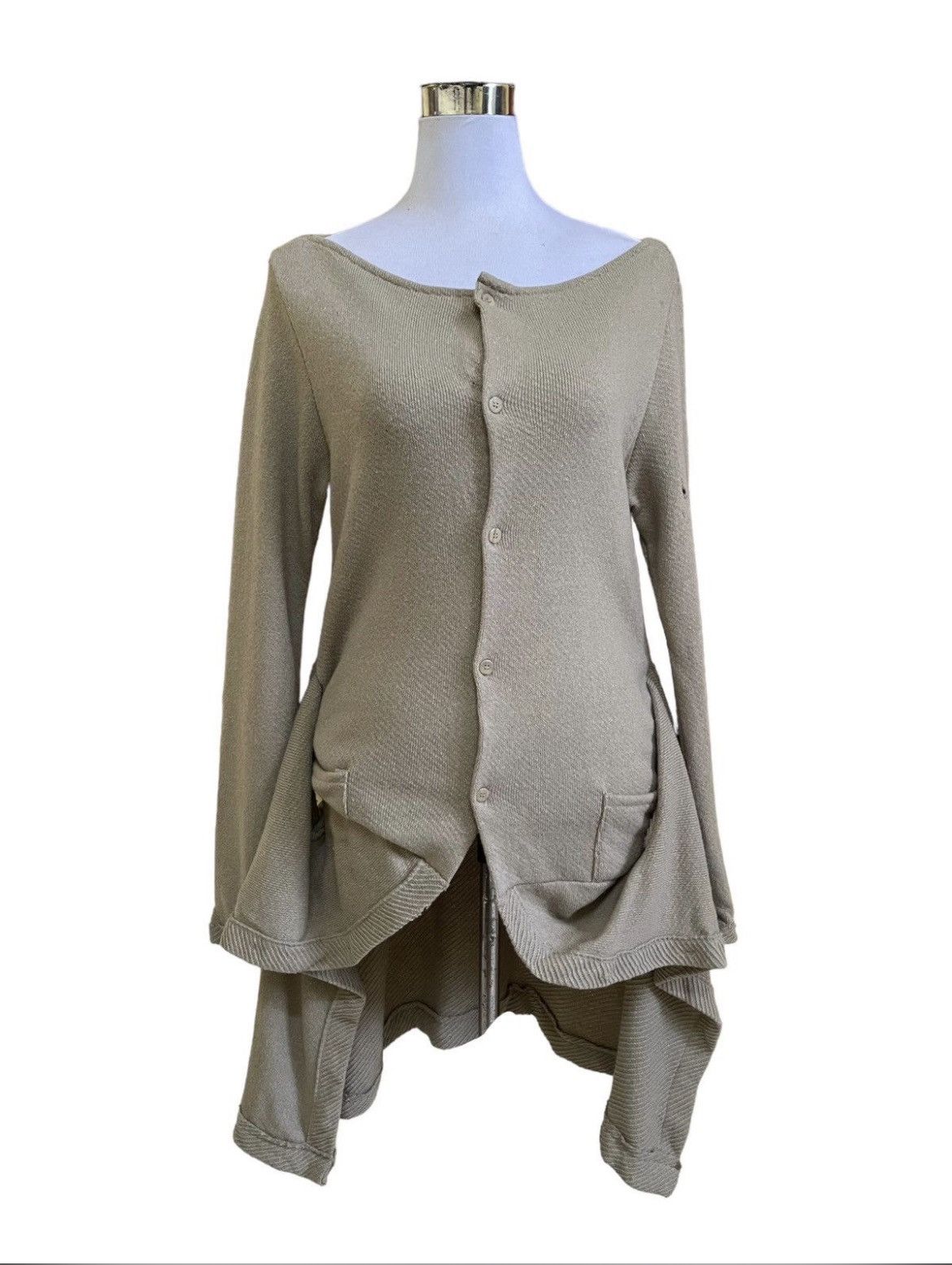 Yohji Yamamoto Lemi Feu Asymmetrical Wool Jacket Size S / US 4 / IT 40 - 1 Thumbnail