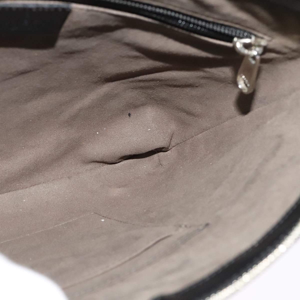 Gucci GUCCI GG Canvas Guccissima Shoulder Bag Leather Silver Black Size ONE SIZE - 18 Thumbnail