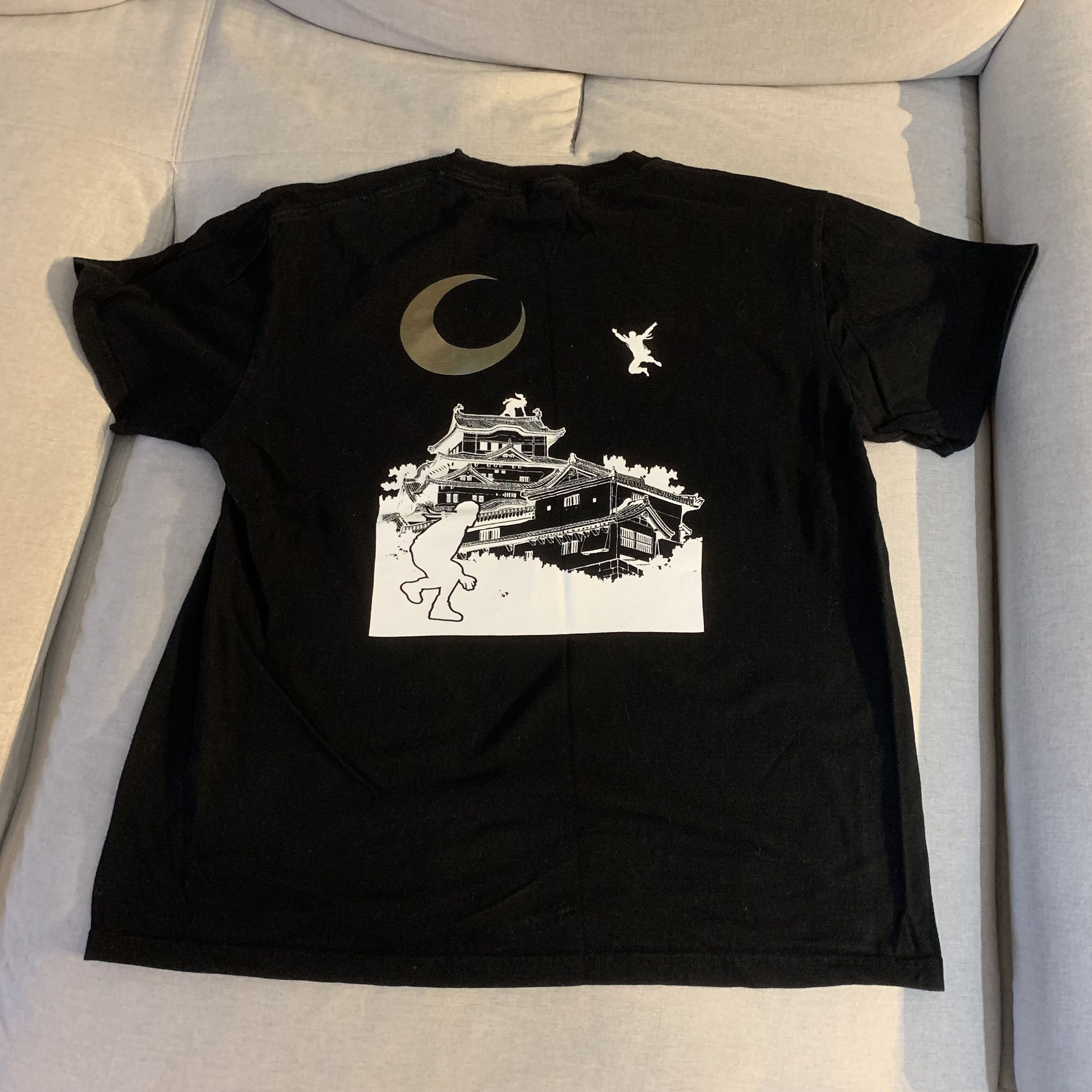 Vintage Vintage Ninja Black Tee Large Japan Size US L / EU 52-54 / 3 - 2 Thumbnail