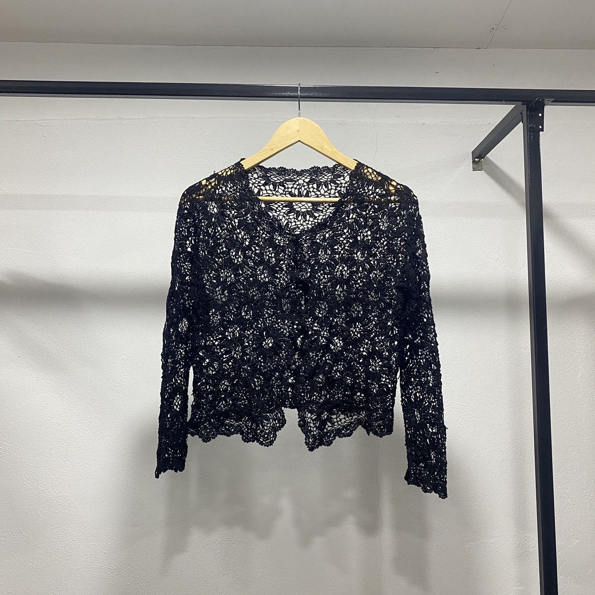 Beauty Beast × Hysteric Glamour × Japanese Brand Sick☠️ Unbrand Mesh Net Floral Cardigan Punk Grunge 90s Size S / US 4 / IT 40 - 1 Thumbnail