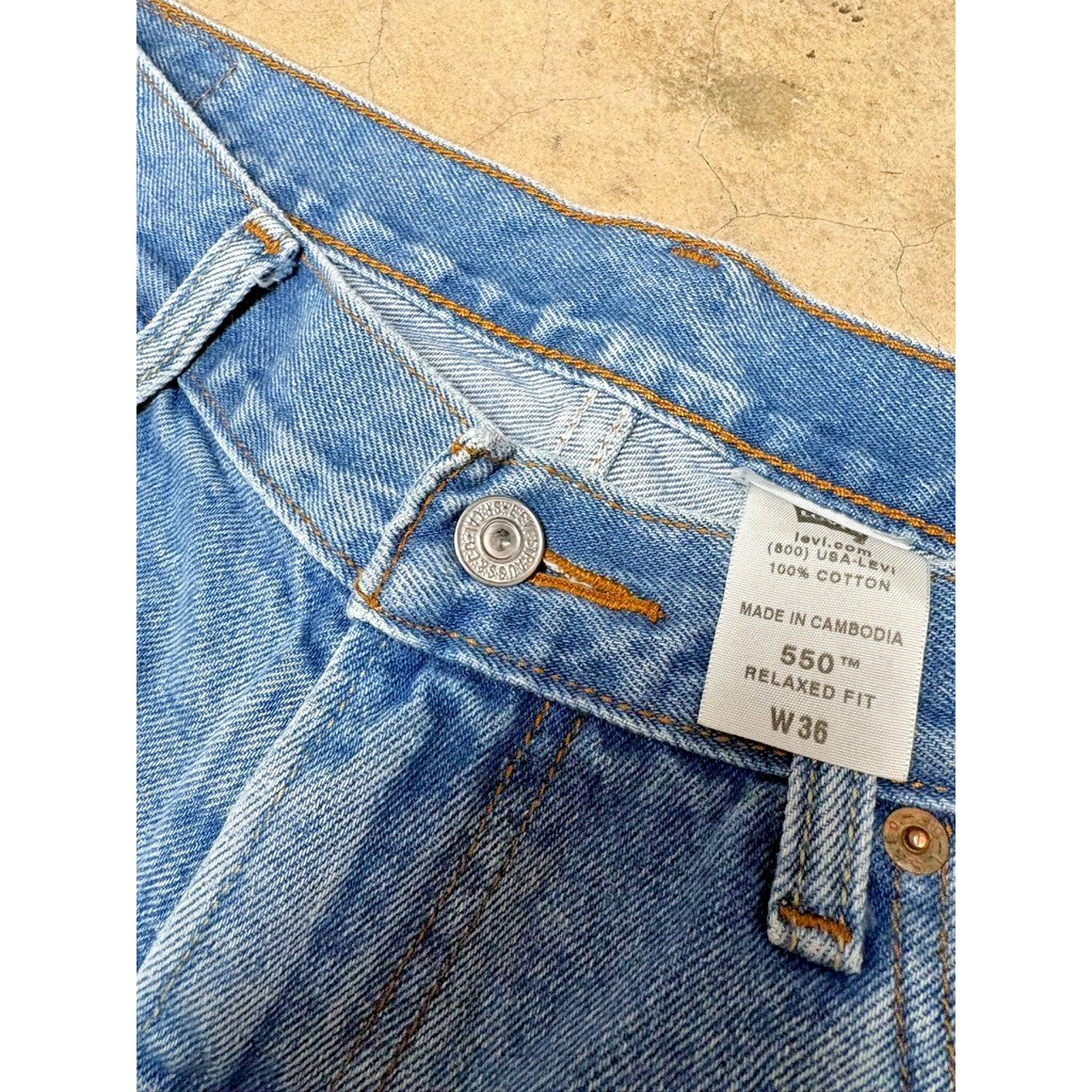 Levi's Vintage Levi's 550 Distressed Denim Cut Off Shorts W36 Size US 36 / EU 52 - 6 Thumbnail