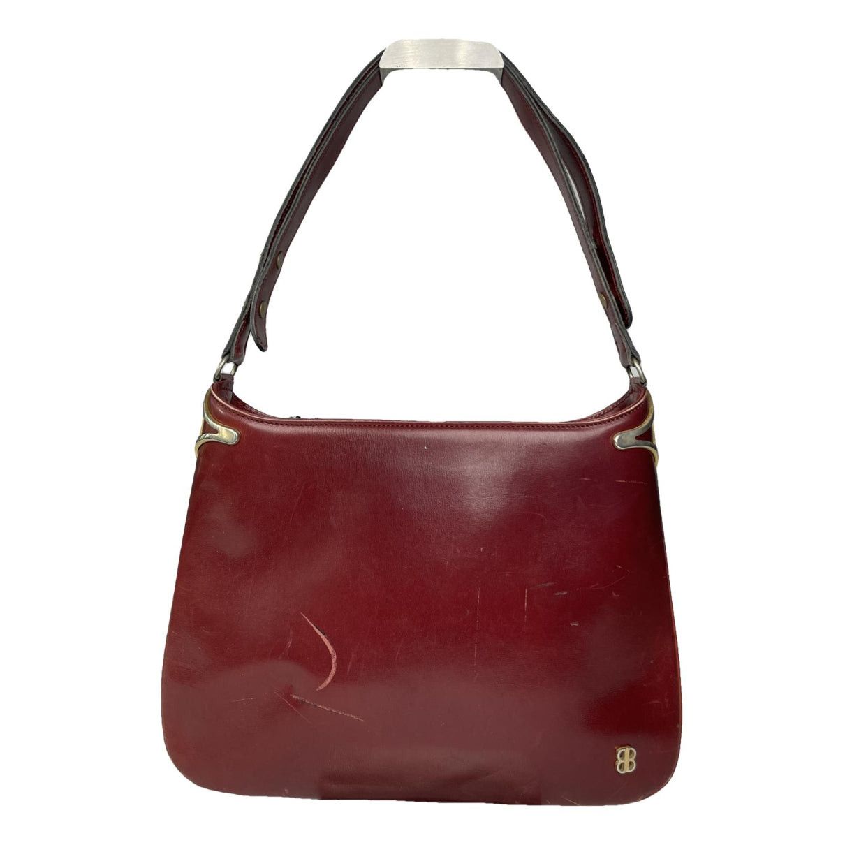 Balenciaga City Burgundy Leather Handbag Size ONE SIZE - 1 Thumbnail