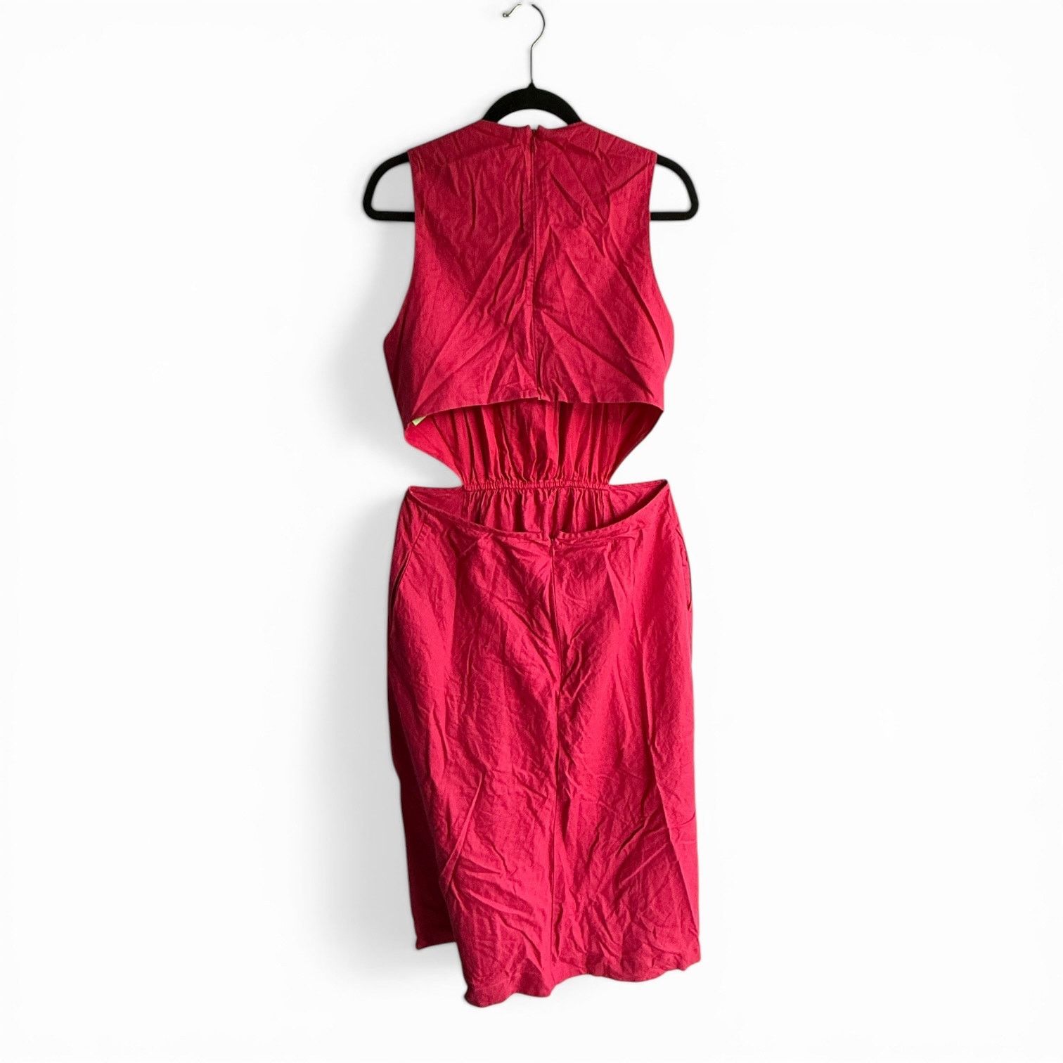 Banana Republic Banana Republic Linen Blend Cutout Midi Dress Size 14 Size XL / US 12-14 / IT 48-50 - 9 Thumbnail