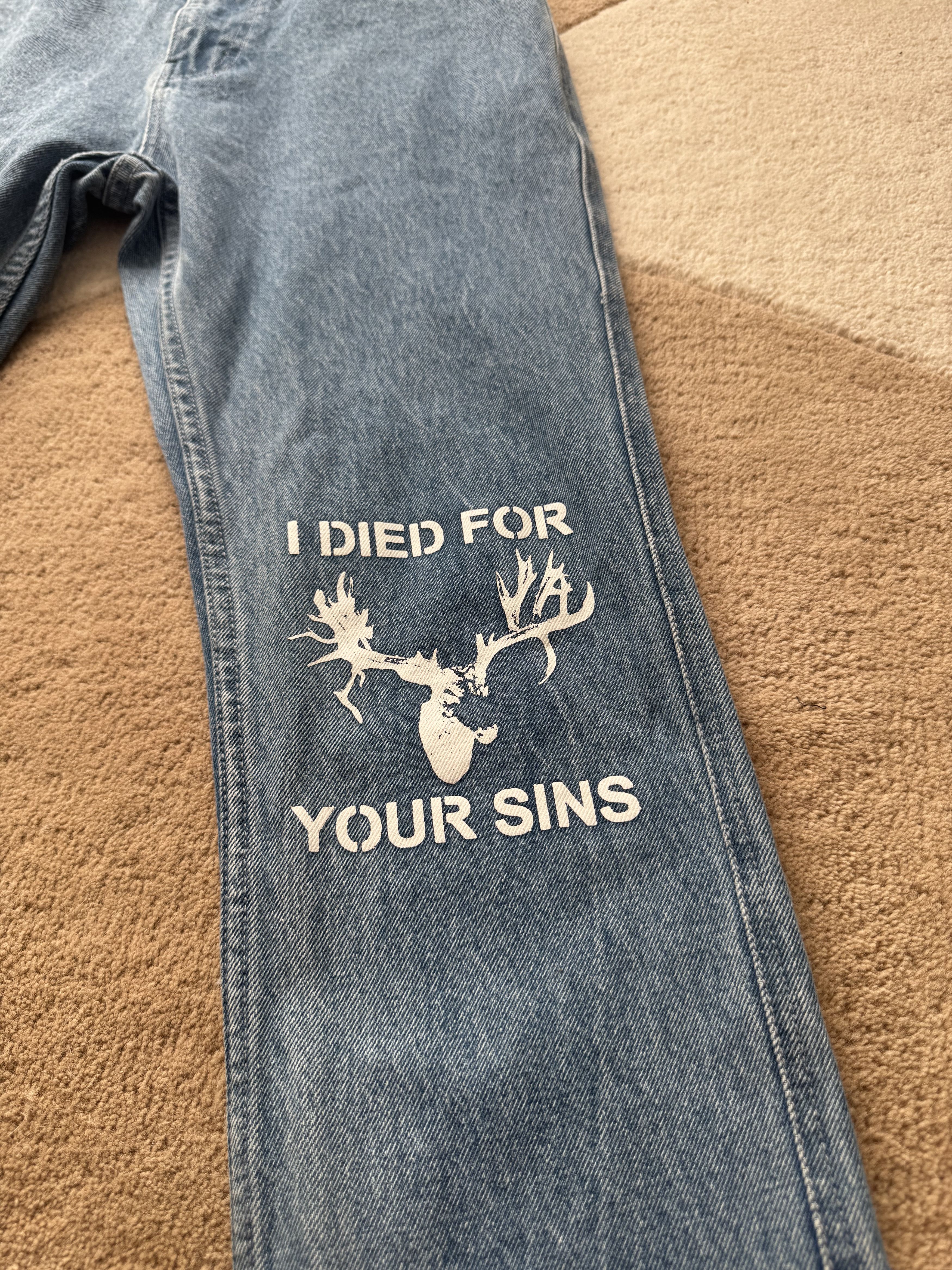 Pleasures Pleasures Relief Denim Pants Indigo Size US 30 / EU 46 - 2 Thumbnail