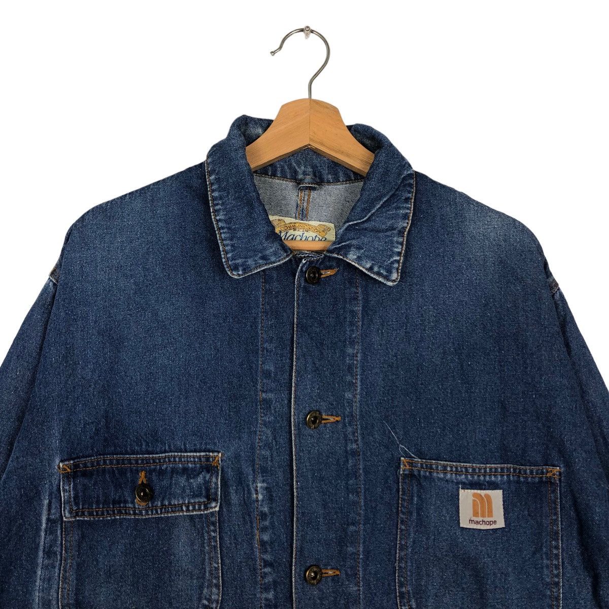 Japanese Brand 🔥90’s Denim Chore Work Jacket Machope Toyo Enterprise Size US L / EU 52-54 / 3 - 3 Thumbnail