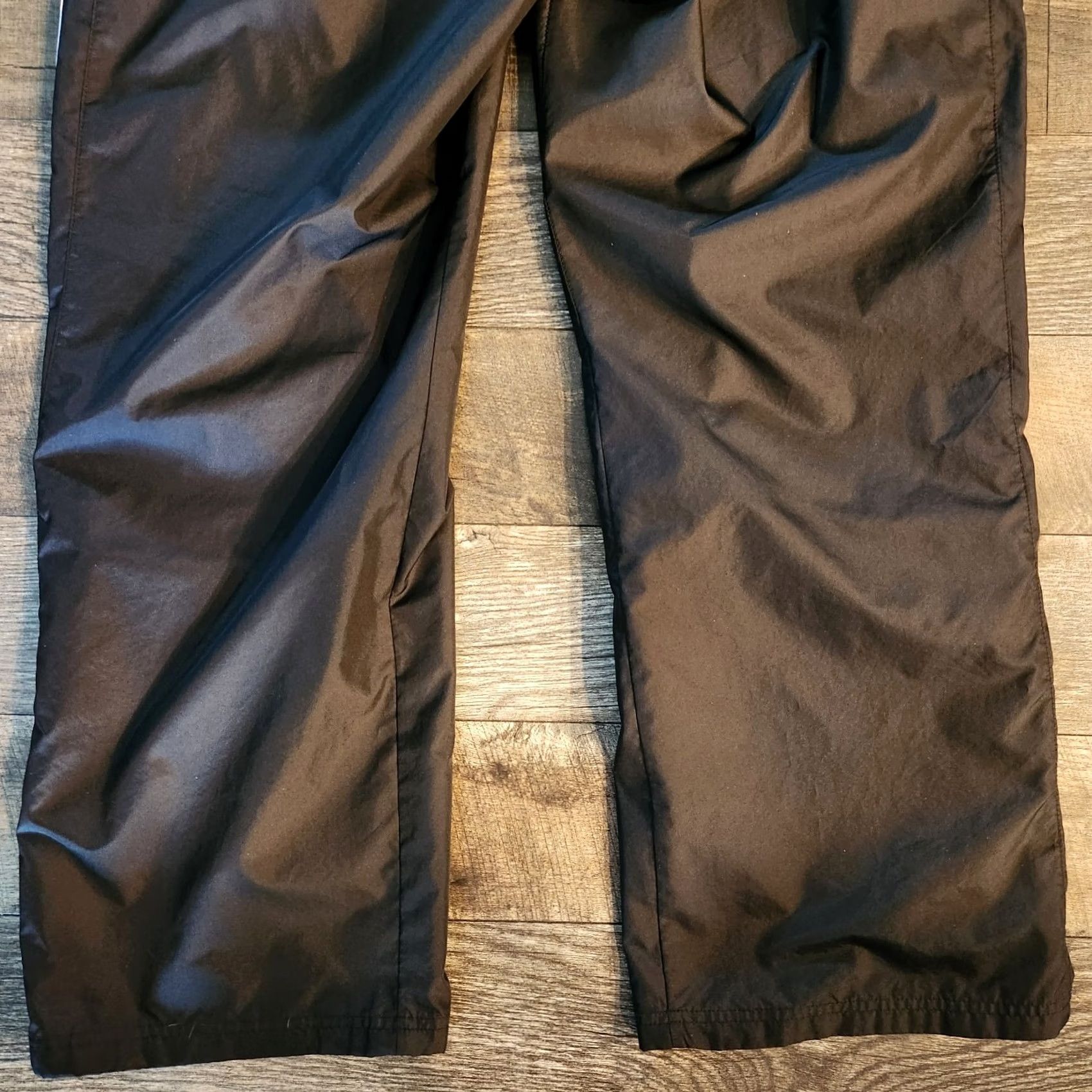 Adidas Adidas 3 Stripe Track Pants Wide Leg Mens XL Windbreaker Black Zip Ankle Pants Mens XL Black Wide Leg Athletic Sportswear Size US 36 / EU 52 - 6 Thumbnail