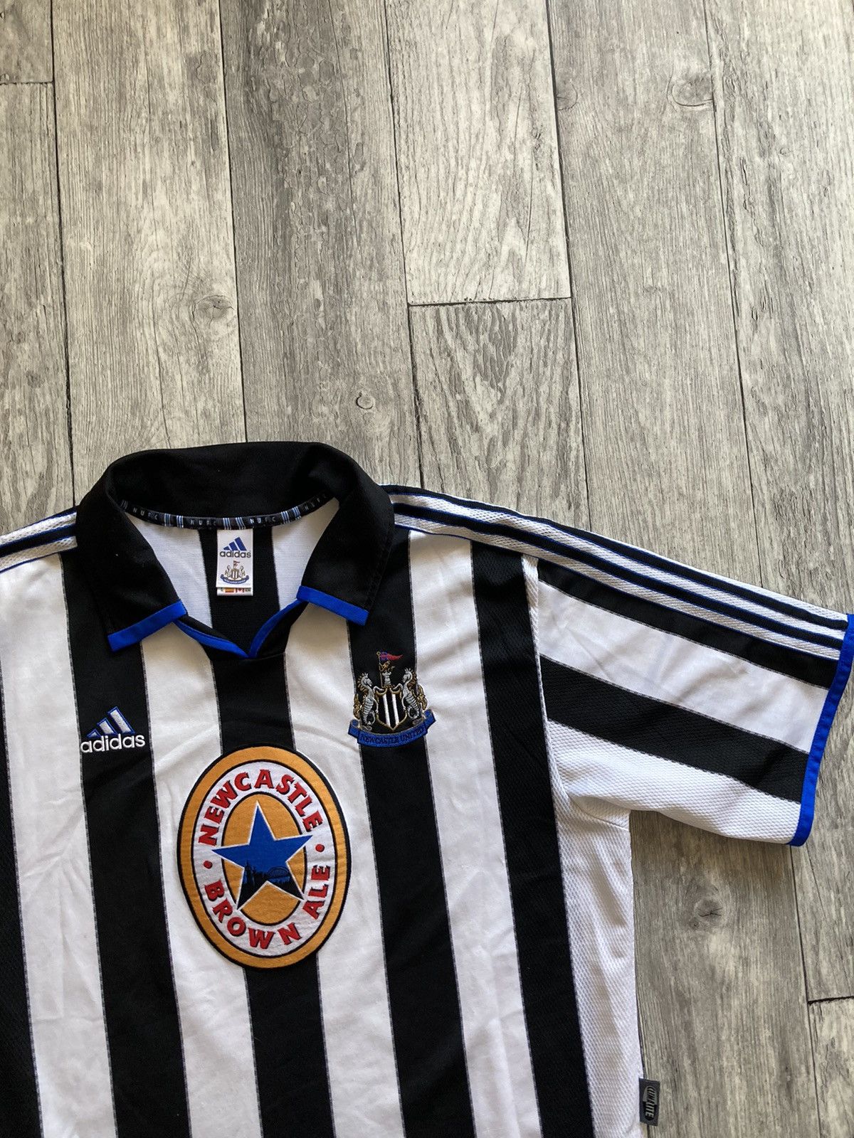 Adidas × Vintage Vintage 90’s adidas Newcastle United soccer football jersey Size US XL / EU 56 / 4 - 5 Thumbnail