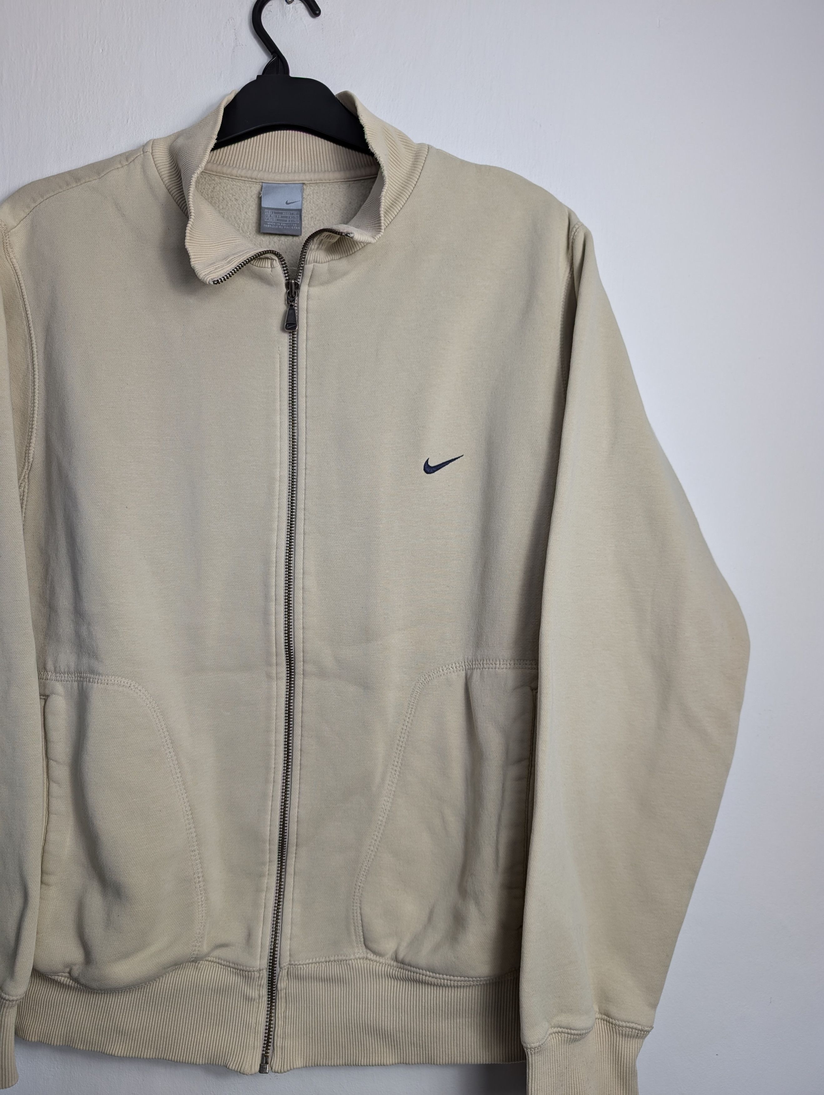 Nike Nike Vintage Full Zip Sweatshirt Beige Boxy Retro Y2K Size US L / EU 52-54 / 3 - 2 Thumbnail