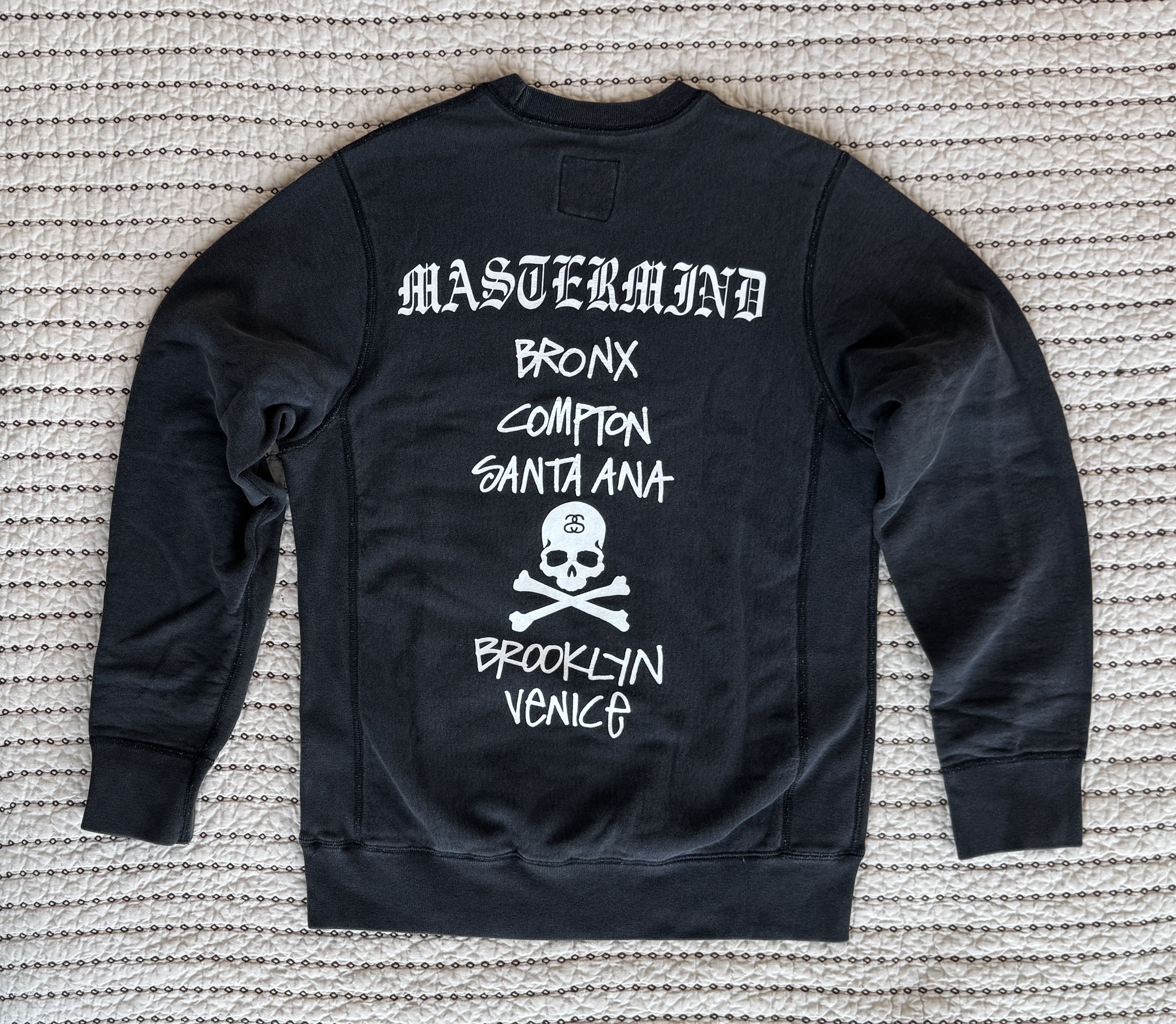 Mastermind Japan × Stussy STUSSY X MASTERMIND JAPAN CREWNECK SWEATSHIRT BLACK SMALL Size US S / EU 44-46 / 1 - 2 Thumbnail