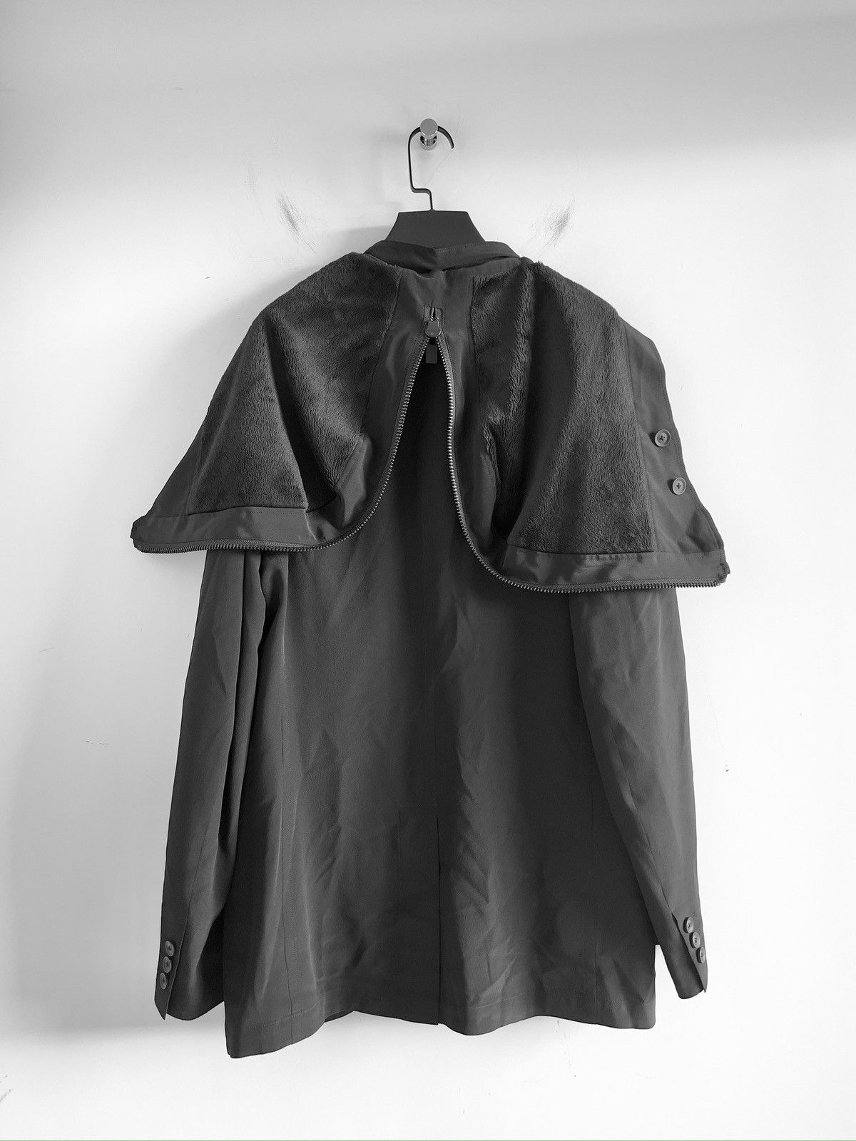 Yohji Yamamoto Yohji Yamamoto Pour Homme 21aw SILK BOA HOODED JACKET BLAZER Size US L / EU 52-54 / 3 - 11 Thumbnail