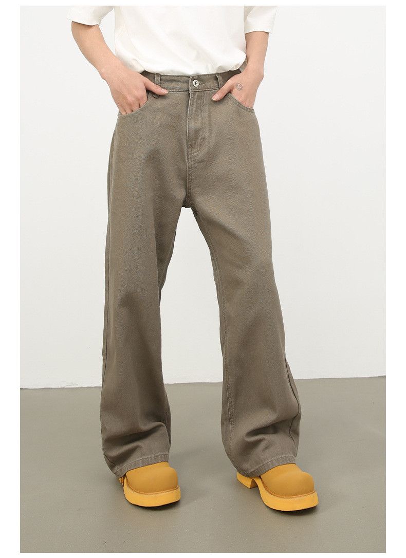 Japanese Brand × Jean Retro elastic waist men's loose casual wide leg jeans Size US 32 / EU 48 - 2 Thumbnail