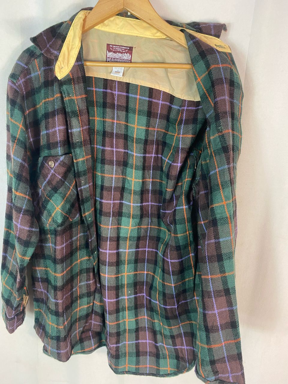 Flannel × Other Vintage machope wool button up flannel shirt Size US L / EU 52-54 / 3 - 8 Thumbnail