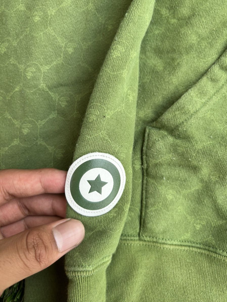 Bape BAPE Leather Monogram GRAIL Full Zip Shark Hoodie Size US L / EU 52-54 / 3 - 6 Thumbnail