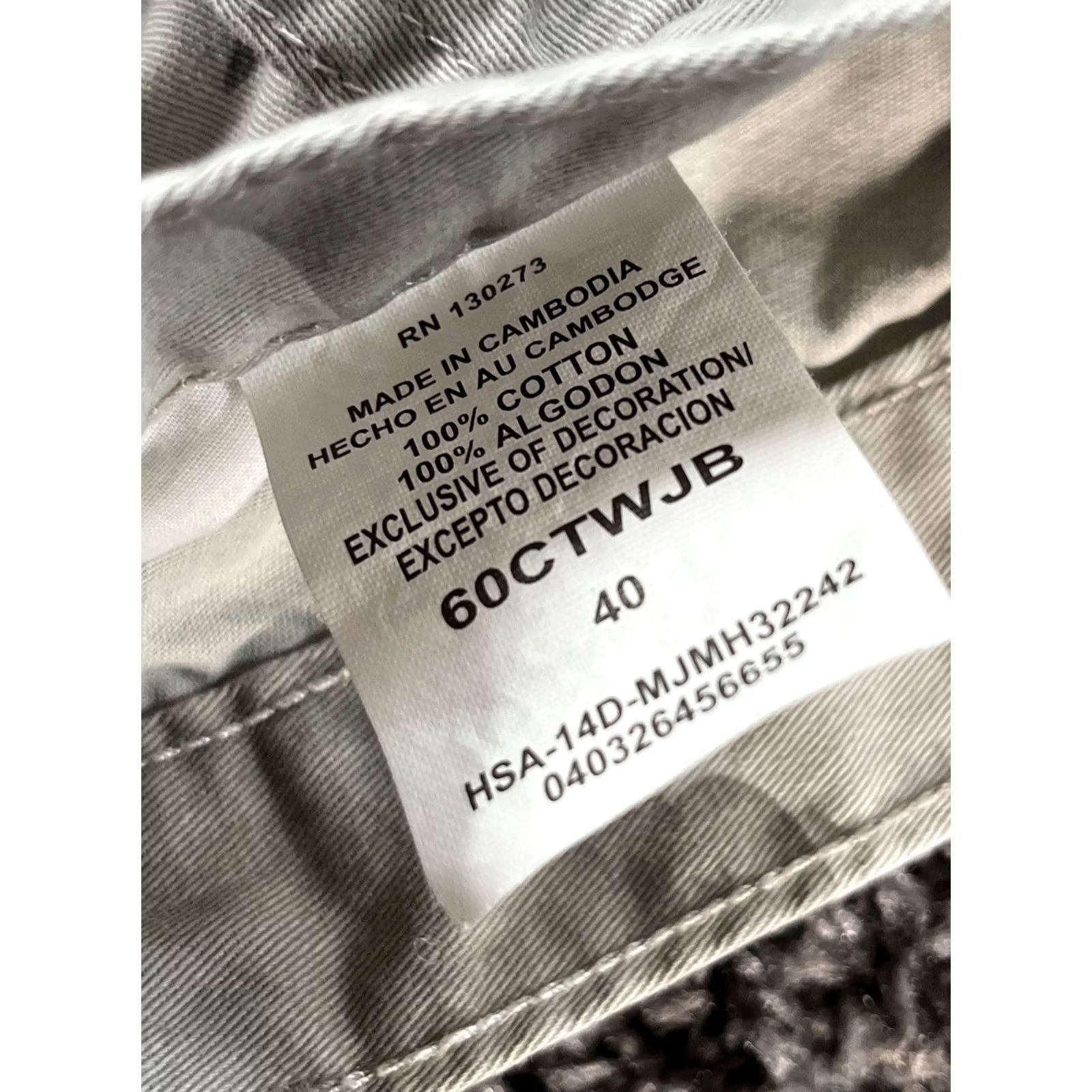 Wrangler Wrangler Shorts Mens 38 Cargo Short Camouflage Pockets Cargo Hipster Outdoor American Logo Casual Workwear Grey Cotton Flat Front Regular Size 38 Mens Size US 38 / EU 54 - 5 Thumbnail
