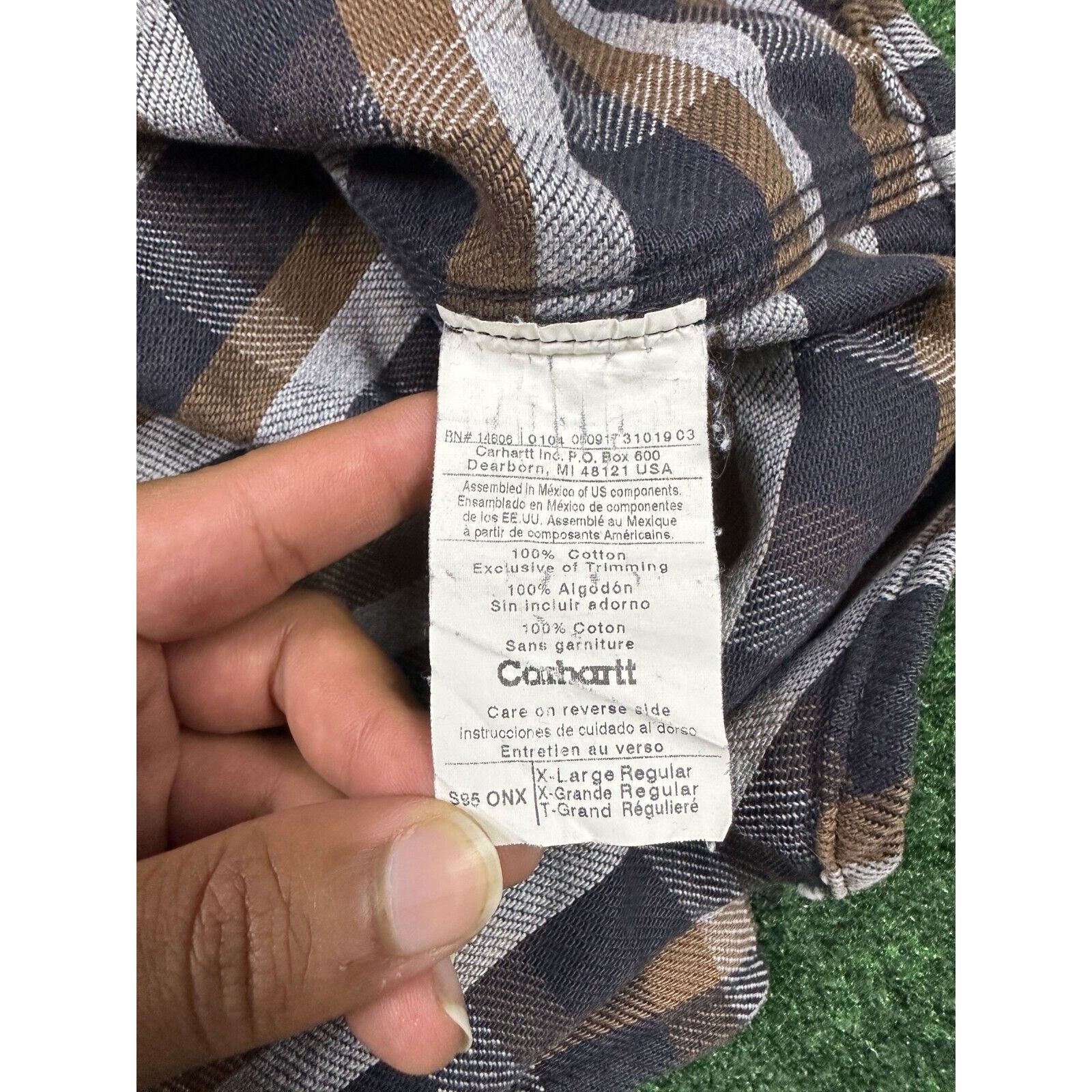 Carhartt Carhartt Flannel Button Shirt Size US XL / EU 56 / 4 - 4 Thumbnail