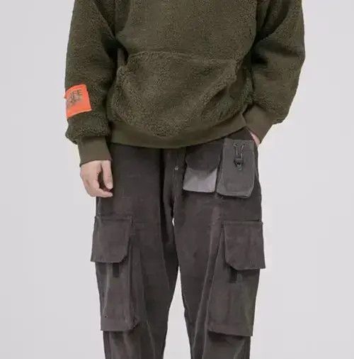 Japanese Brand 20AW Indigo Union Japan Grey Corduroy Worker Pants Size US 31 - 3 Thumbnail