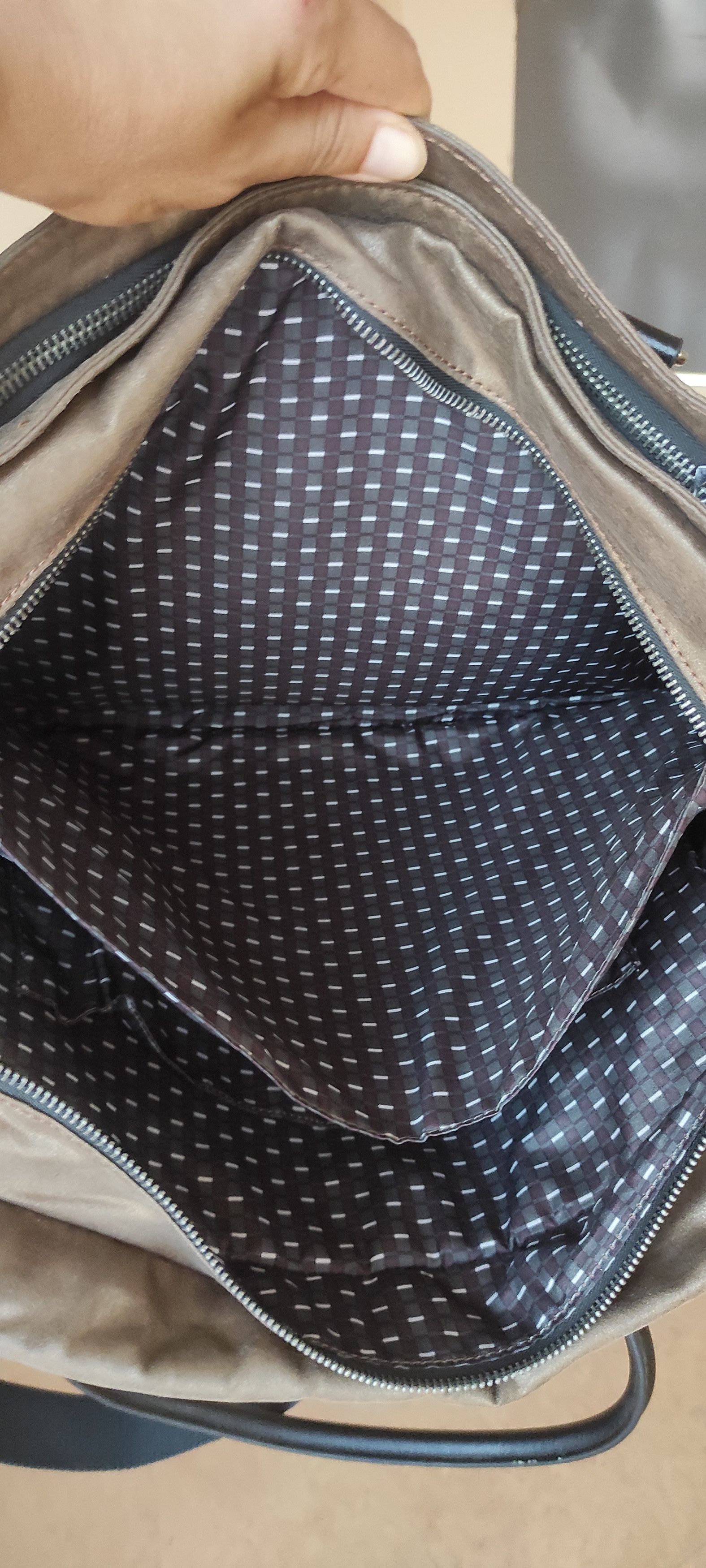 Japanese Brand Kipling Superwork Metallic Small Briefcase Laptop Tote Bag Size ONE SIZE - 22 Thumbnail