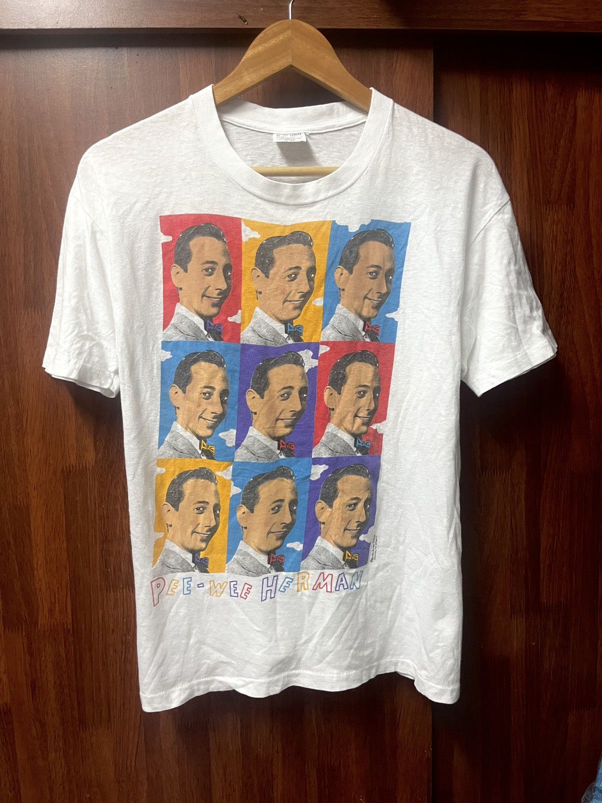 Vintage 🔥Vtg 80s Pee Wee Herman Fictional Character Comedy Size US L / EU 52-54 / 3 - 1 Thumbnail