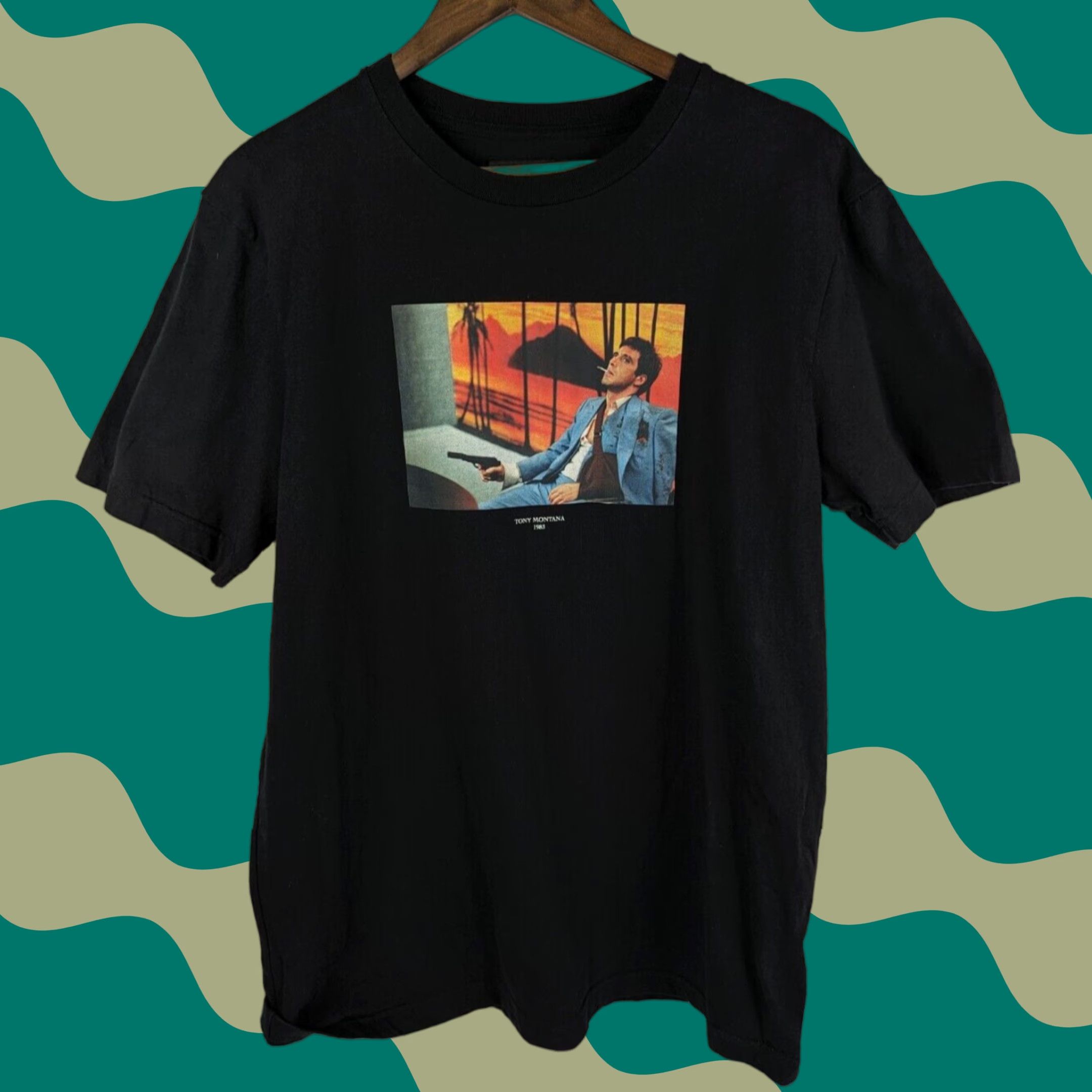Palace Scarface x Shoe Palace T-Shirt L Black Tony Montana Tee Movie Mens Size US L / EU 52-54 / 3 - 1 Thumbnail