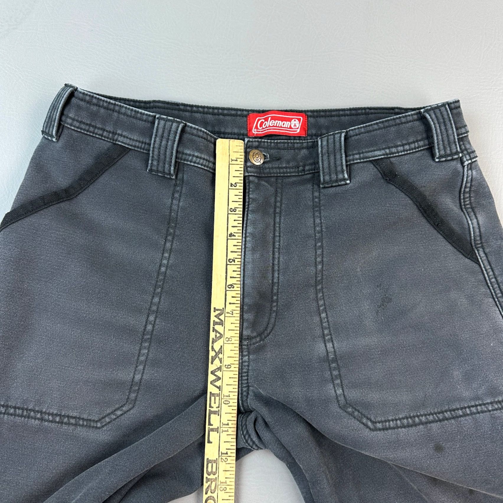 Vintage Coleman Pants Mens 32x30 32x29 Gray Fleece Lined Utility Carpenter Stretch Size US 32 / EU 48 - 7 Thumbnail