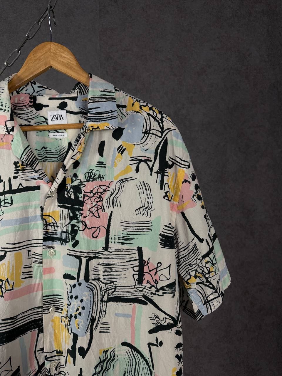 Zara Zara Man designer art crazy hawaiian shirt Size US L / EU 52-54 / 3 - 2 Thumbnail