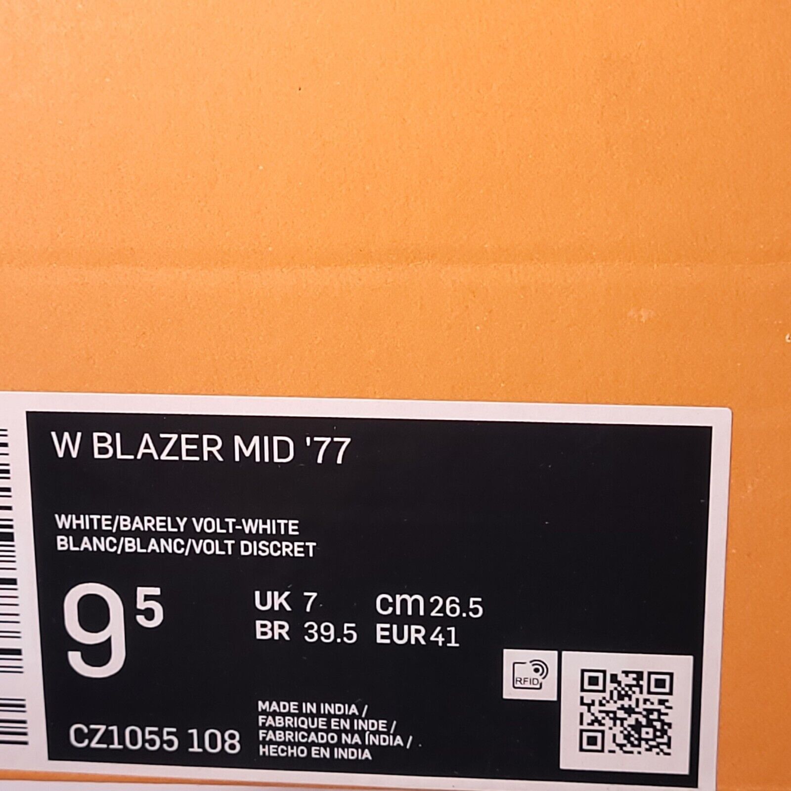 Nike Nike Blazer Mid '77 Shoe Womens Size 9.5 CZ1055-108 White Size US 7 / IT 37 - 9 Thumbnail