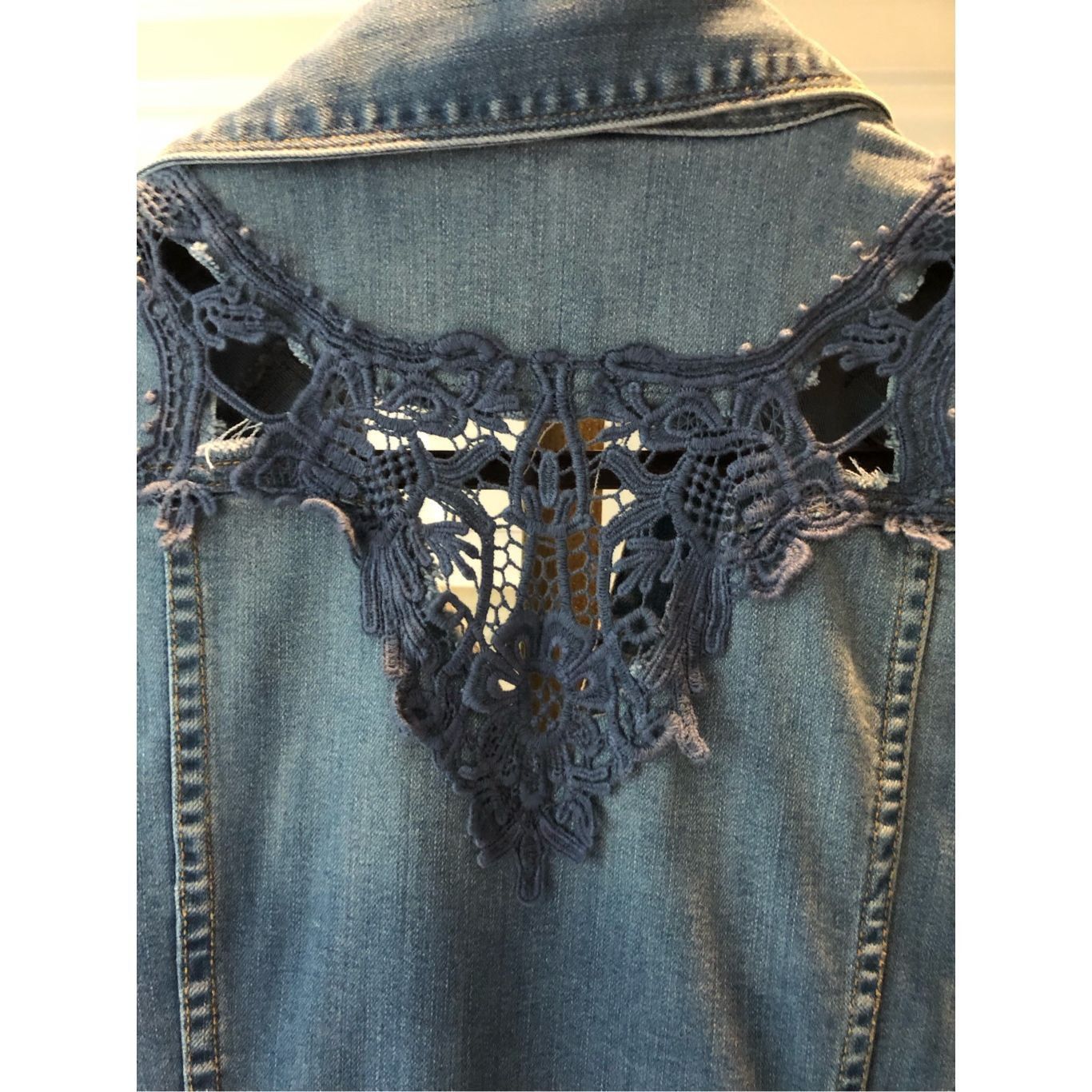 I.N.C I.N.C. International Concepts Women’s Jean Snap Button Up Sl Size XXL / US 16-18 / IT 52-54 - 5 Thumbnail
