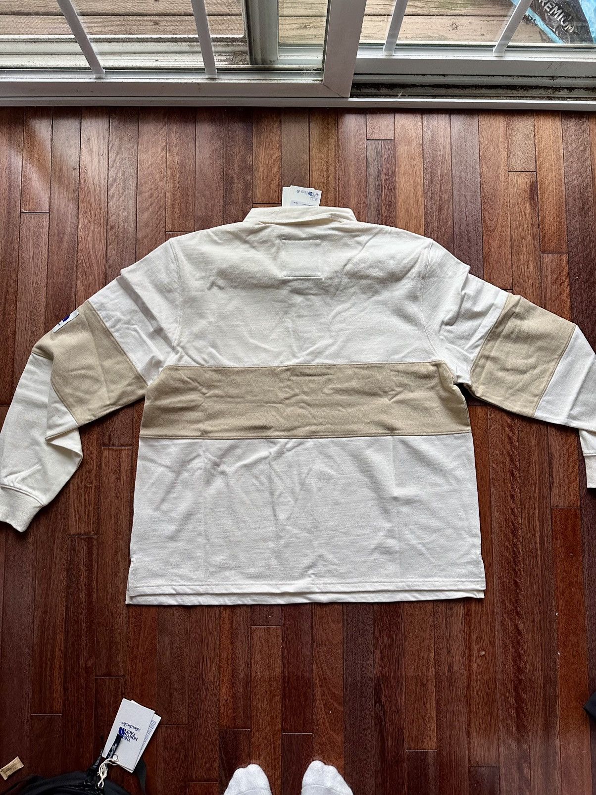 Aime Leon Dore North Face Face Script Logo Rugby - XL