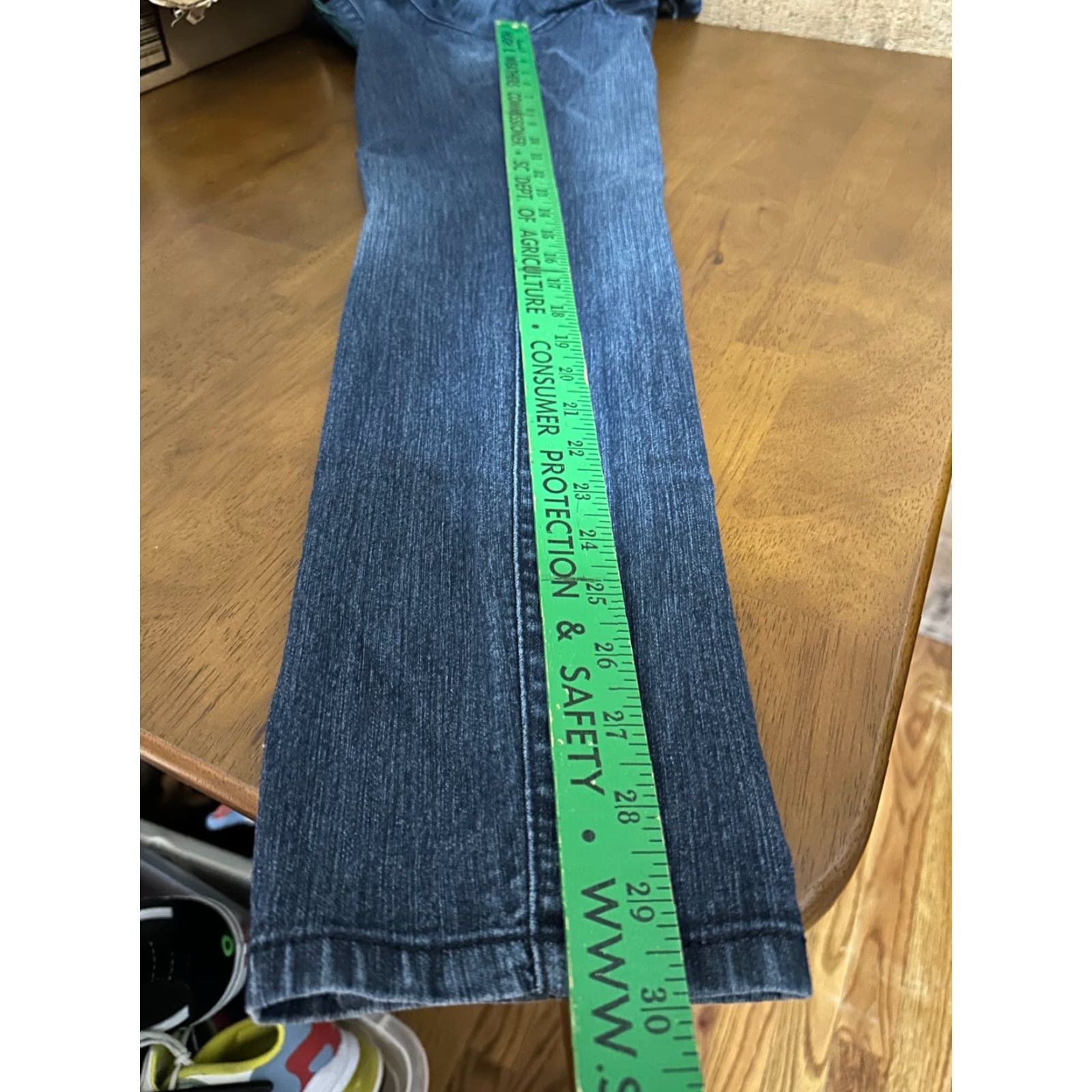Vintage Democracy Justice Jegging Jeans Womens Size 8 Mid Rise Medium Wash Blue Denim Comfort Regular, Logo, Solid, Zip Closure Size 30" / US 8 / IT 44 - 7 Thumbnail