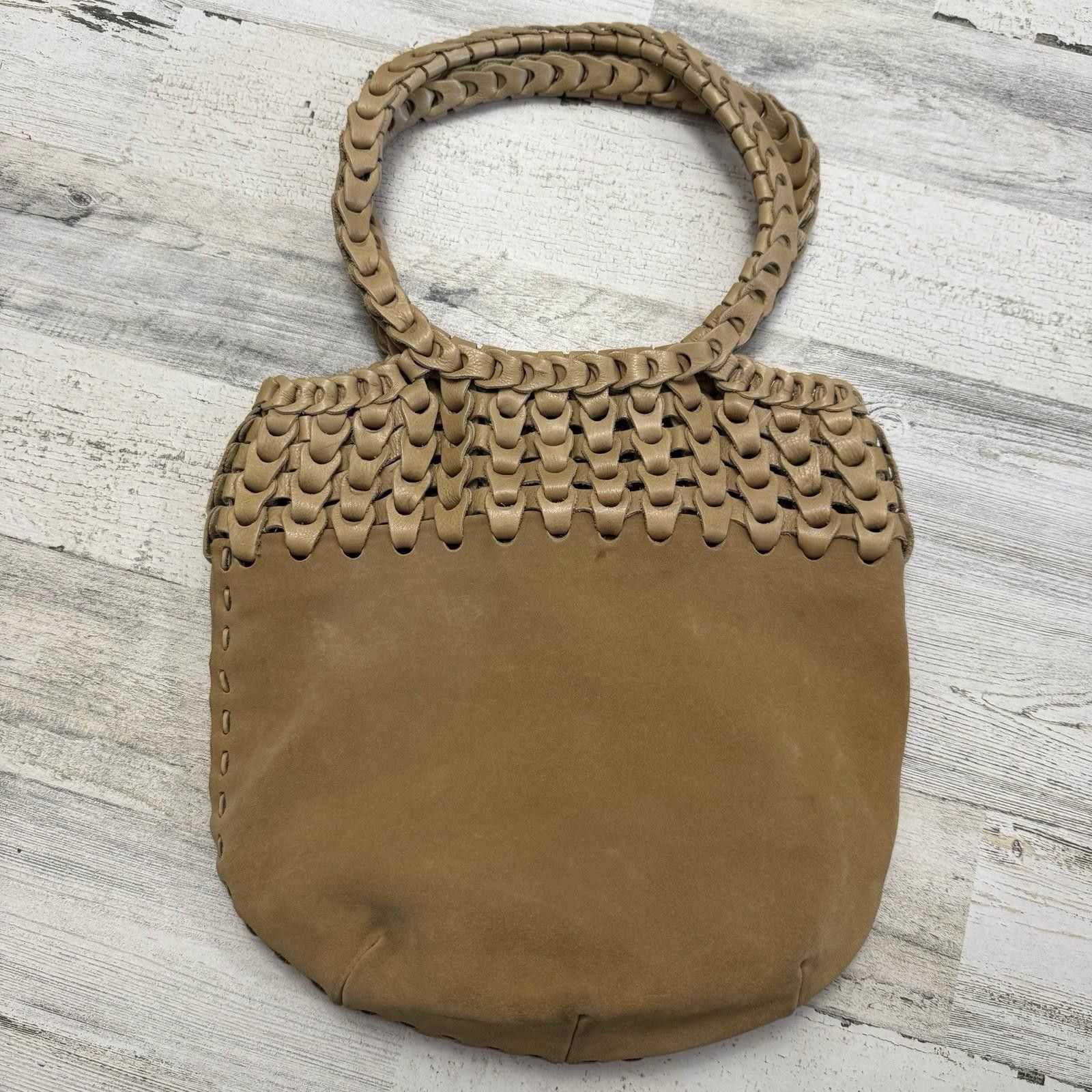 The Unbranded Brand Brazilian Leather Suede Woven Indie Boho Shoulder Bag Size ONE SIZE - 3 Thumbnail