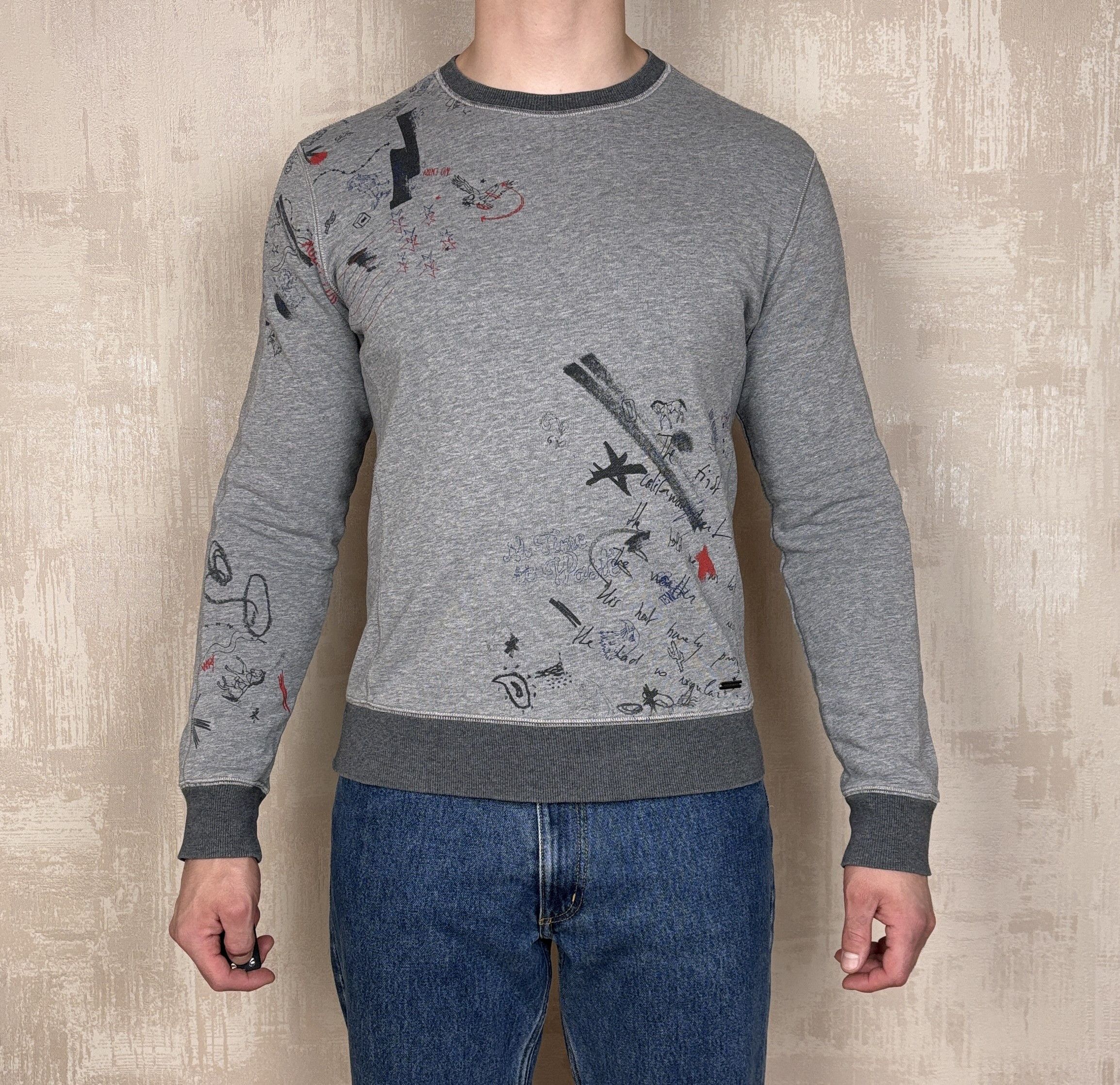 Hugo Boss Hugo Boss Orange Wheel Style Sweatshirt Scribble Print Size US M / EU 48-50 / 2 - 2 Thumbnail