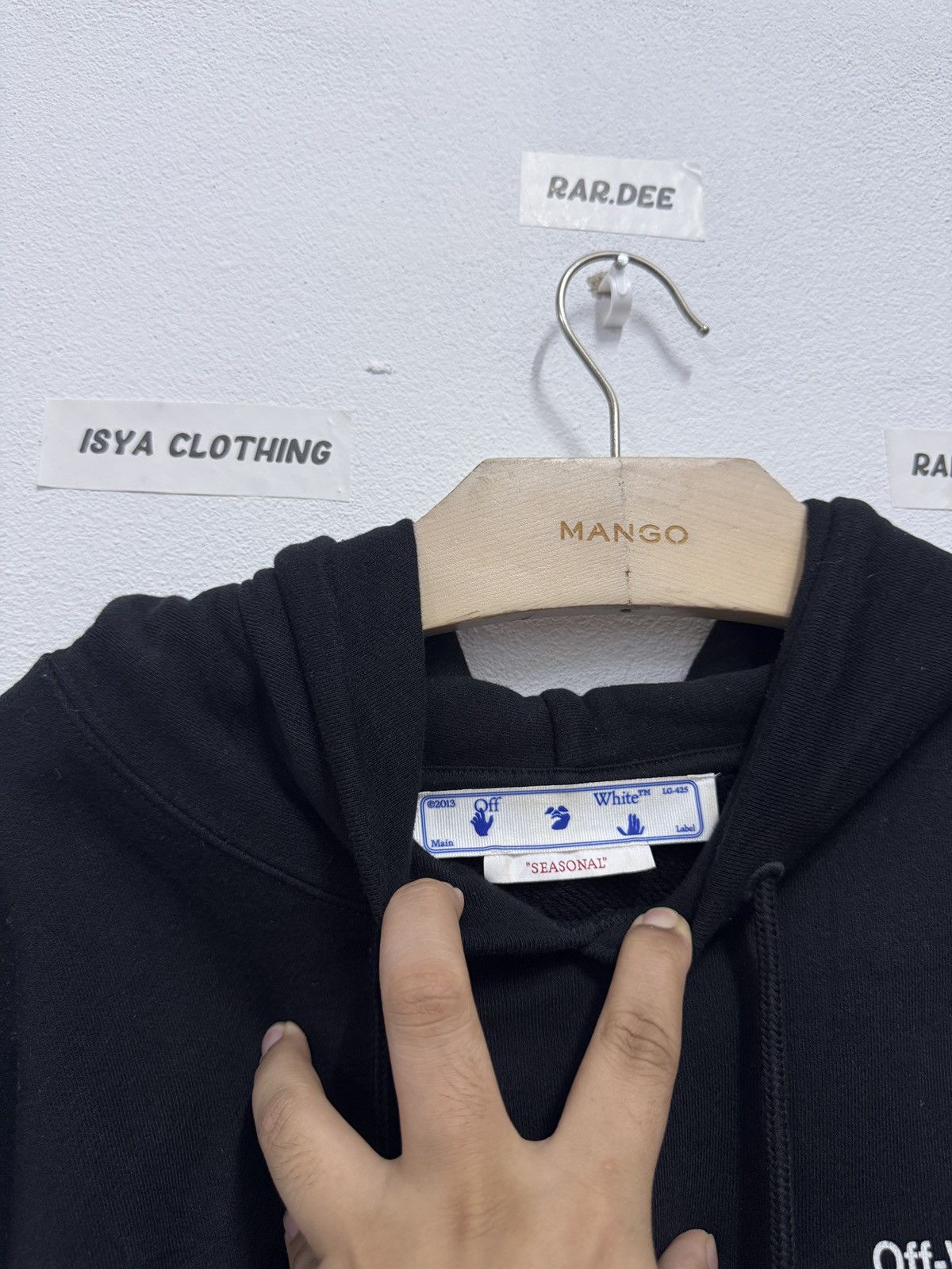 Off-White Offwhite Wave Diag Hoodie Size US XL / EU 56 / 4 - 9 Thumbnail