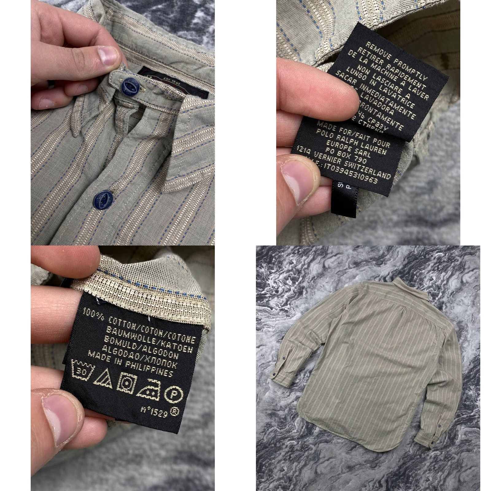 Ralph Lauren Ralph Lauren RRL Shirt Long Sleeve Men Size M Beige Button Size US M / EU 48-50 / 2 - 8 Thumbnail