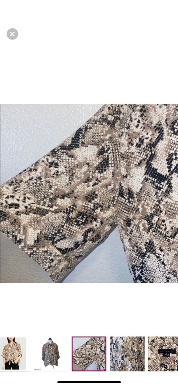 Sanctuary Sanctuary medium snake print button down blouse Size M / US 6-8 / IT 42-44 - 4 Thumbnail