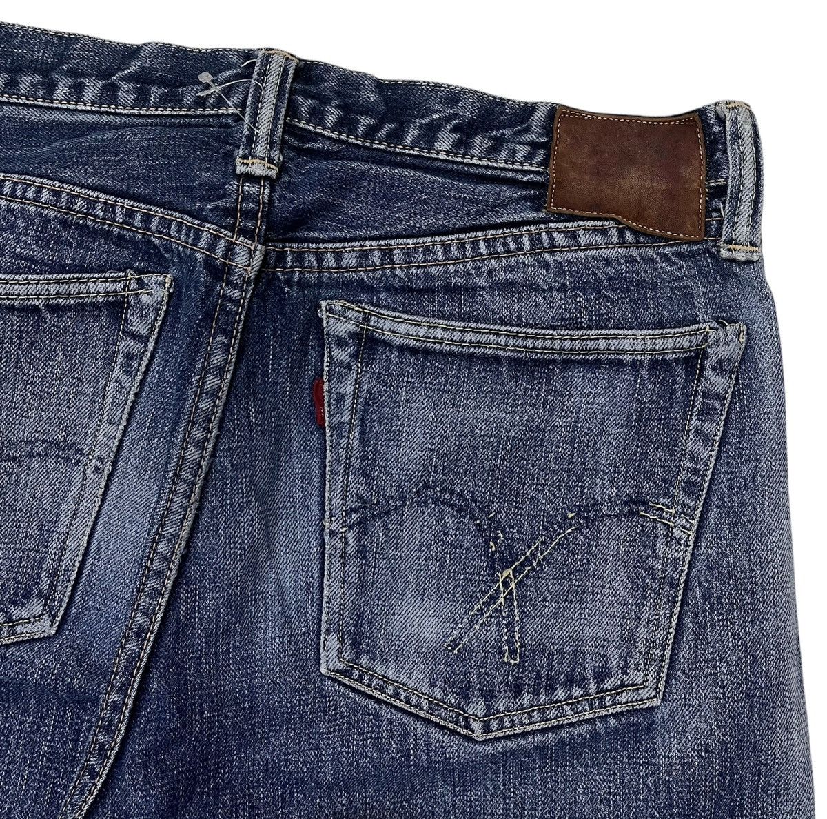 Full Count & Co. Vintage Full count selvedge distressed pants Size US 32 / EU 48 - 6 Thumbnail
