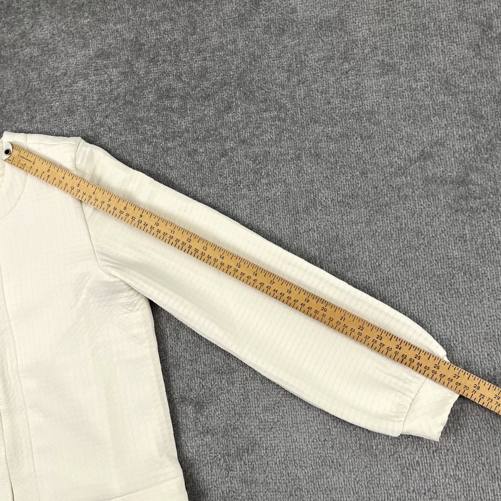 Vintage Dudley Stephens Blazer Womens M White Career Office Casual Jacket Blazer, Medium, Regular Fit, Solid, Black? White – wait. Size M / US 6-8 / IT 42-44 - 7 Thumbnail