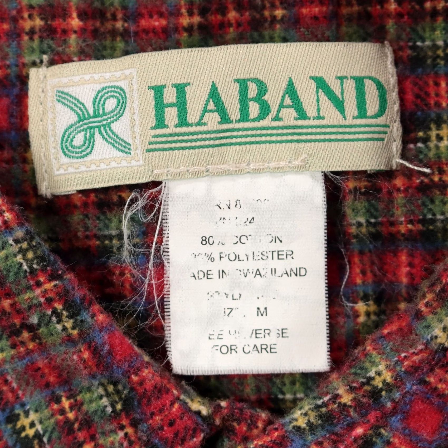 Haband VINTAGE HABAND snap front plaid shirt MEDIUM grunge 90s 00s Mens Size US M / EU 48-50 / 2 - 7 Thumbnail