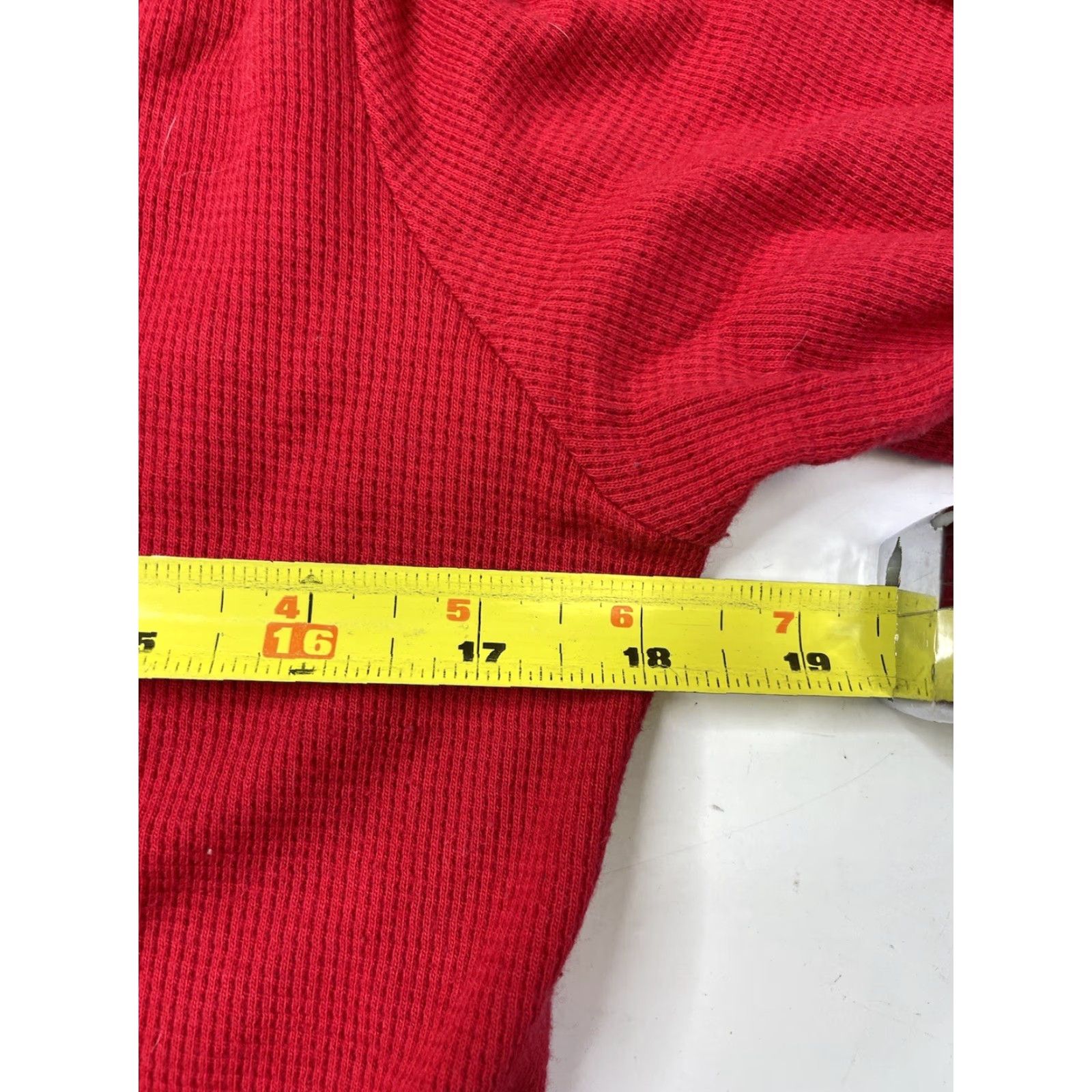 Harley Davidson Harley-Davidson Shirt Women’s XL Red Thermal Waffle Knit Long Sleeve Crew Neck T-Shirt Casual Logo Graphic Size XL / US 12-14 / IT 48-50 - 6 Thumbnail