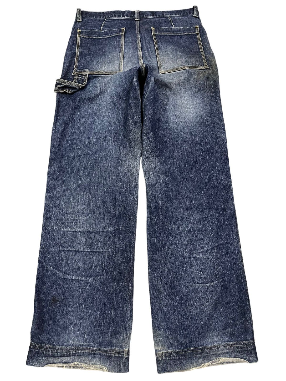 14th Addiction Vintage Japanese Brand Blue Wash Carpenter Baggy Jeans Size US 29 - 2 Thumbnail