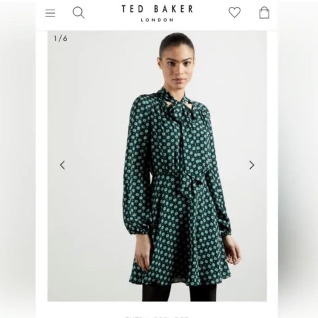 Ted Baker TED BAKER Dolley 70’s Print Mini Dress Size L / US 10 / IT 46 - 2 Thumbnail