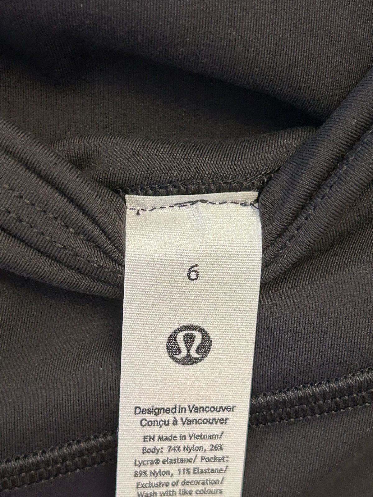 Lululemon Lululemon Wunder Under SmoothCover Tight 25" 6 Black Size 28" / US 6 / IT 42 - 8 Thumbnail