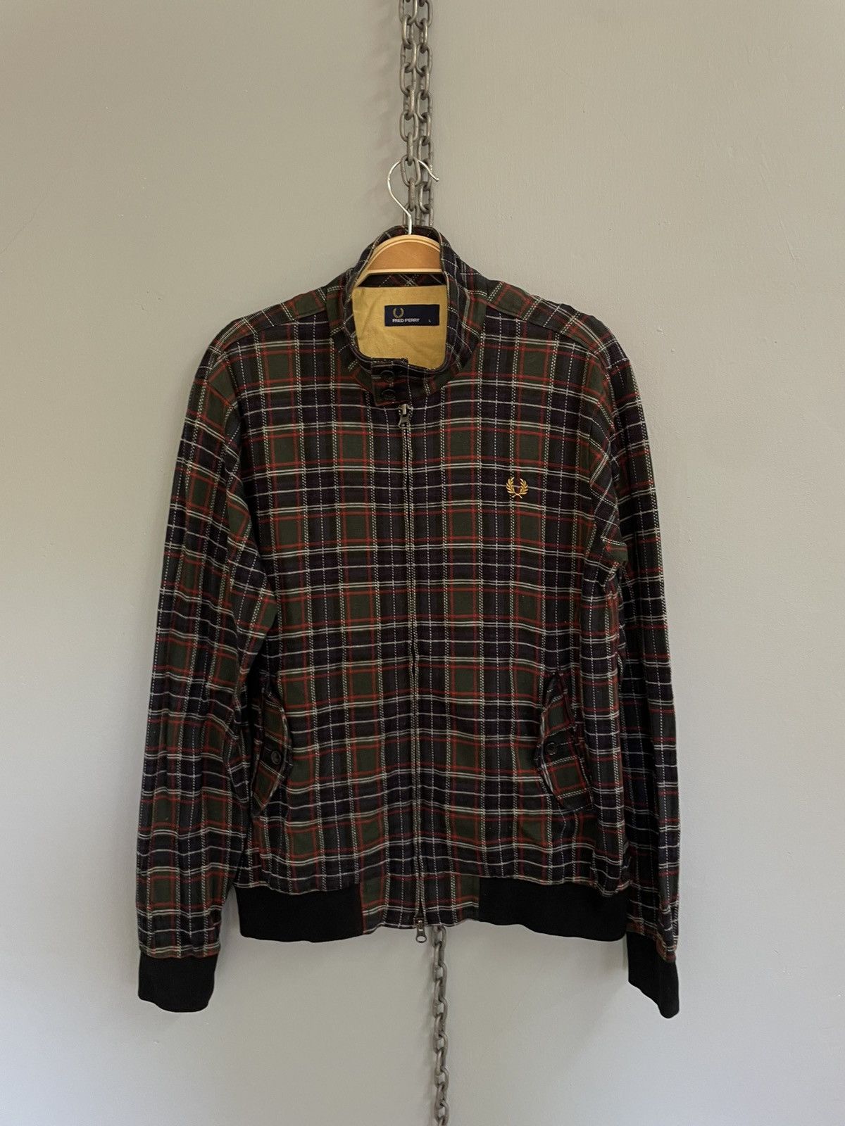 Fred Perry Fred Perry Checker zip up jacket Size US L / EU 52-54 / 3 - 1 Thumbnail